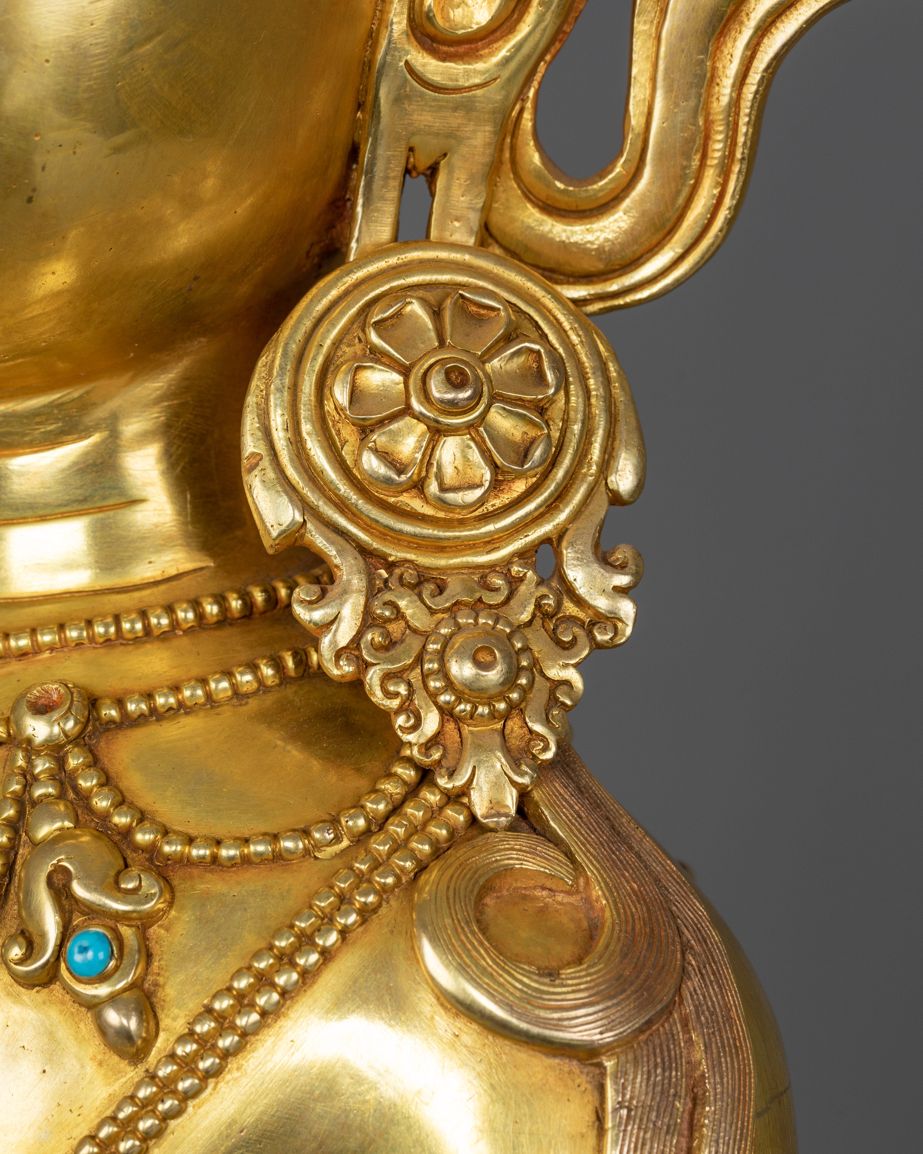 Standing Bodhisattva Chenrezig Sculpture | A Divine Representation of Compassion