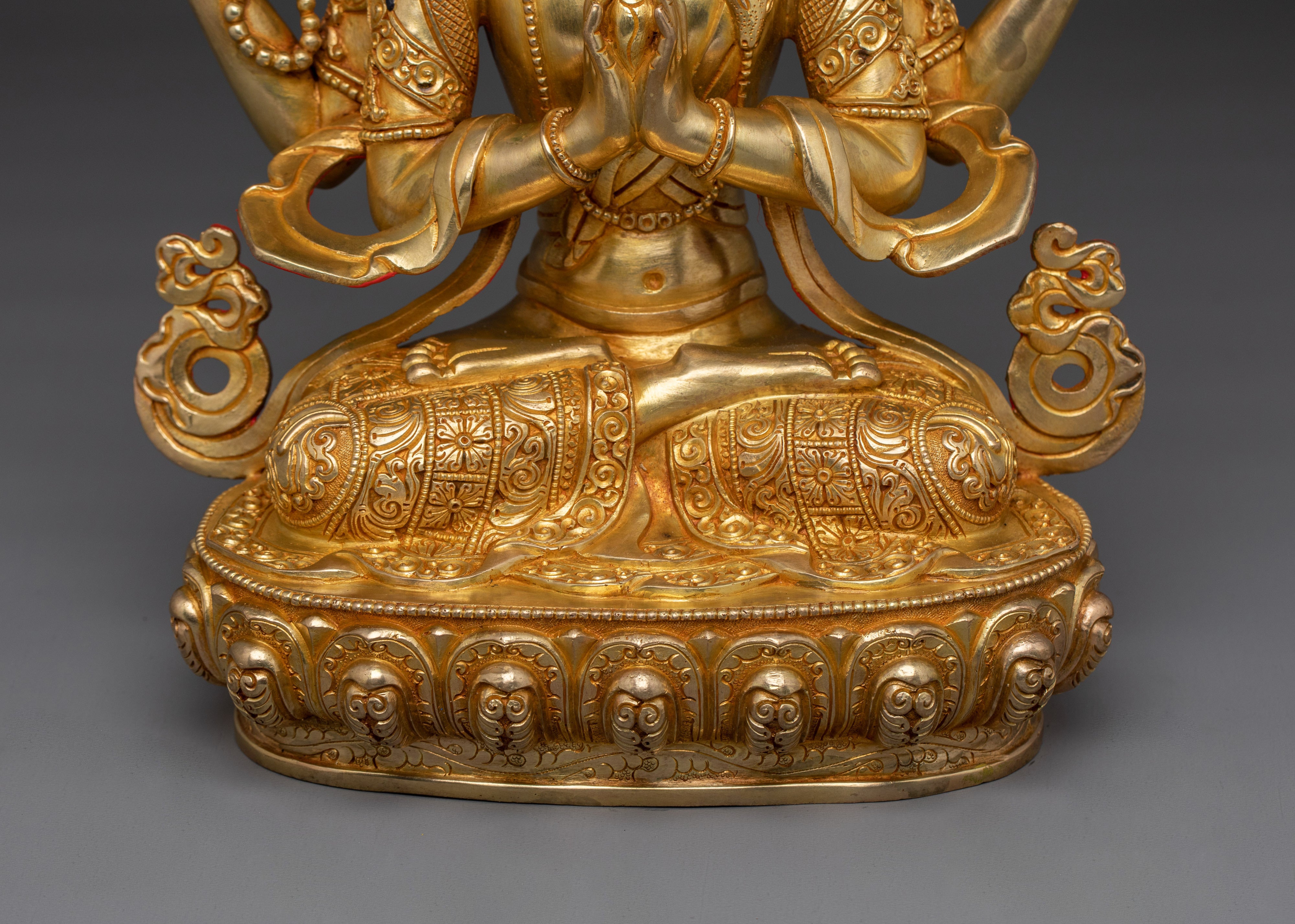 Chenrezig Tibetan Buddhist Deity Sculpture | Emblem of Divine Compassion