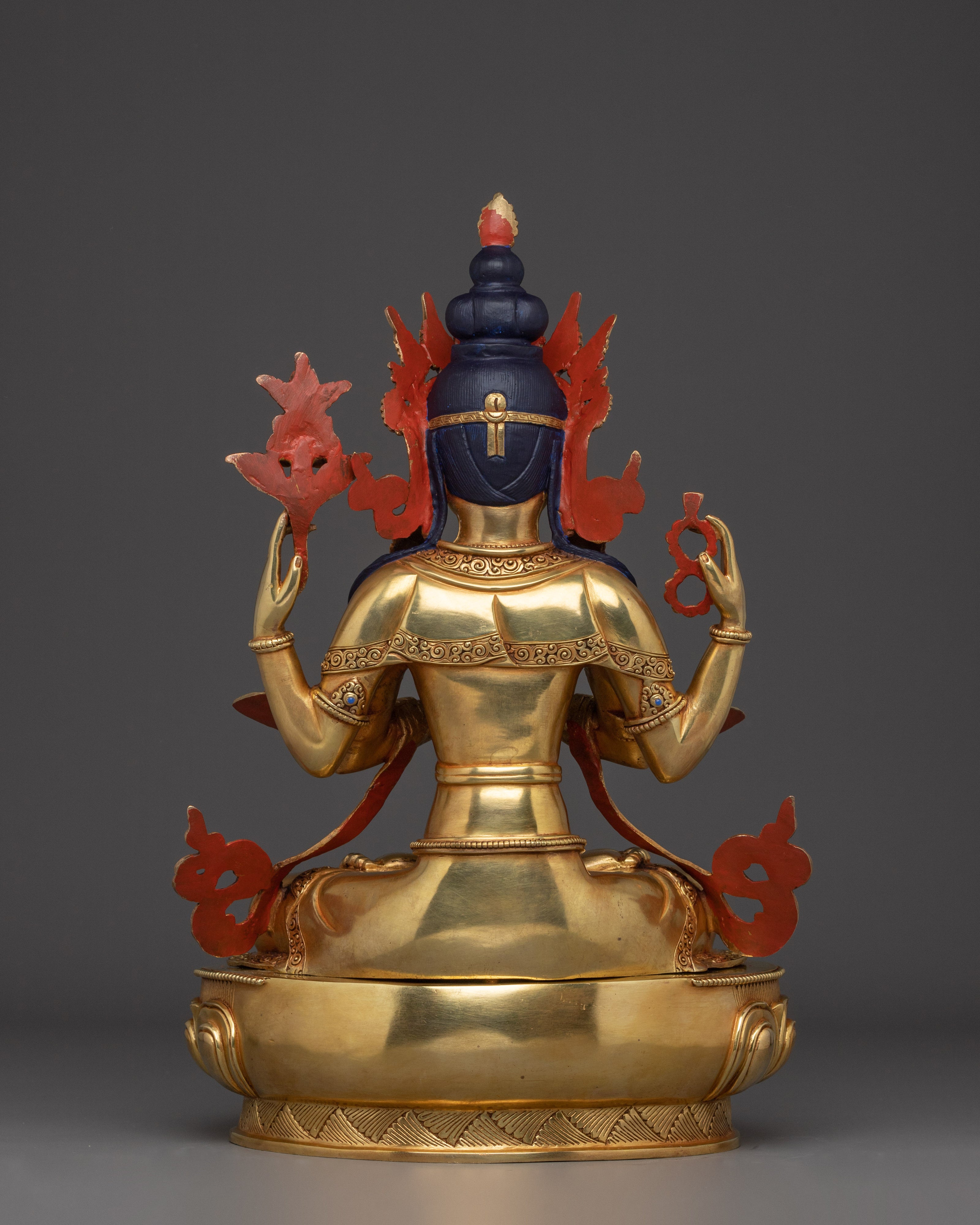 Buddhist Compassionate Deity Chenrezig | Bodhisattva Figurine