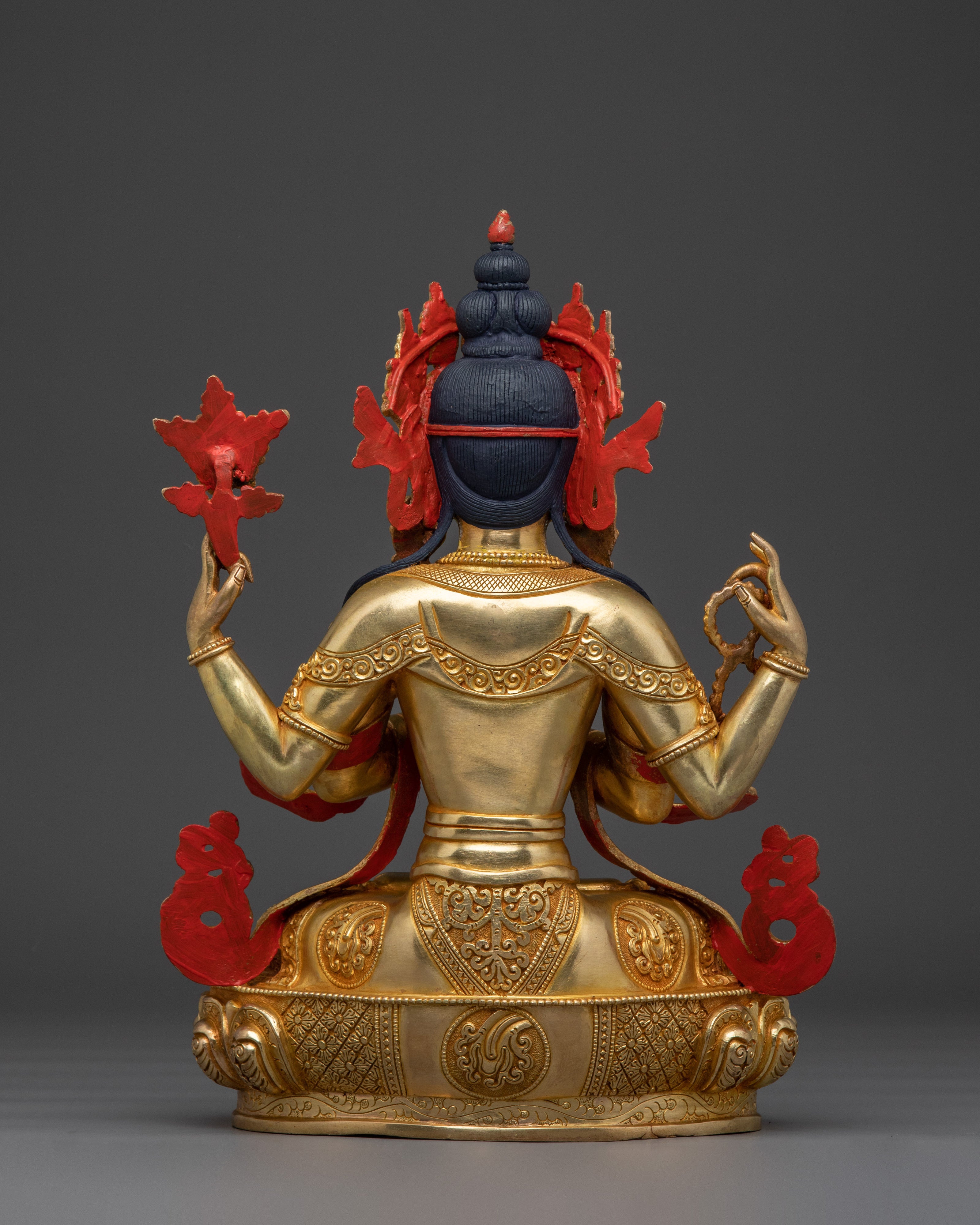 Chenrezig Tibetan Buddhist Deity Sculpture | Emblem of Divine Compassion