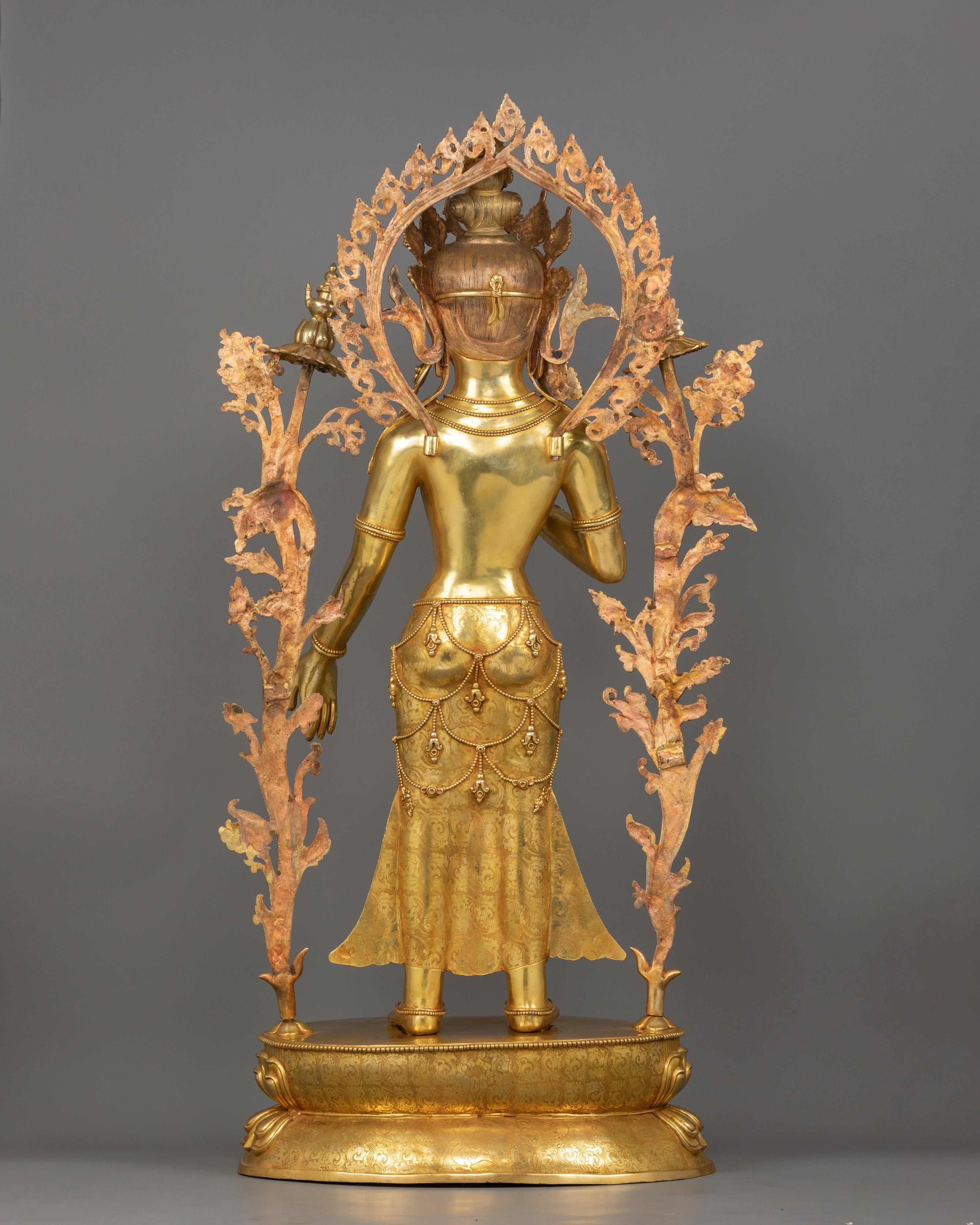 Standing Bodhisattva Chenrezig Sculpture | A Divine Representation of Compassion