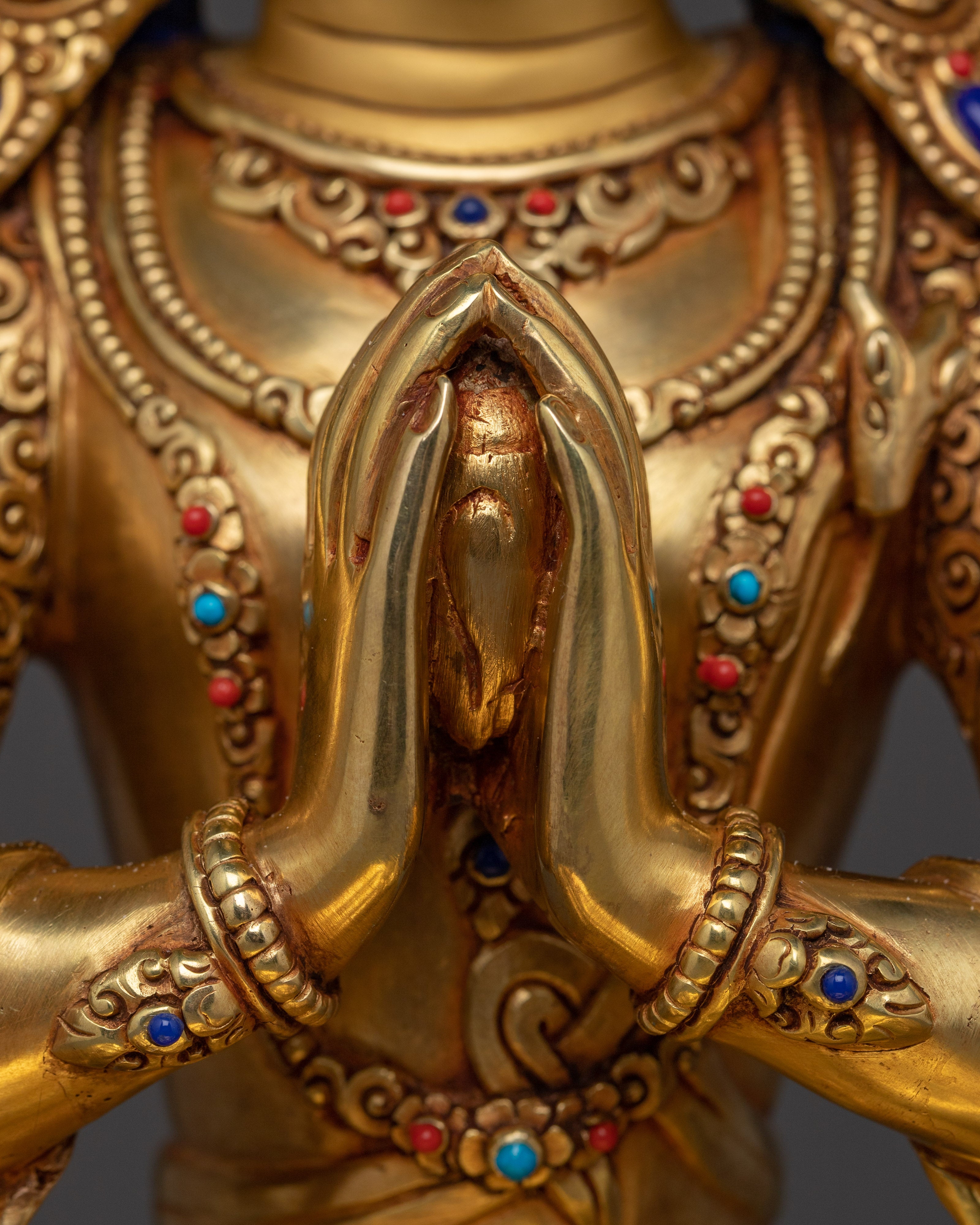 Buddhist Compassionate Deity Chenrezig | Bodhisattva Figurine