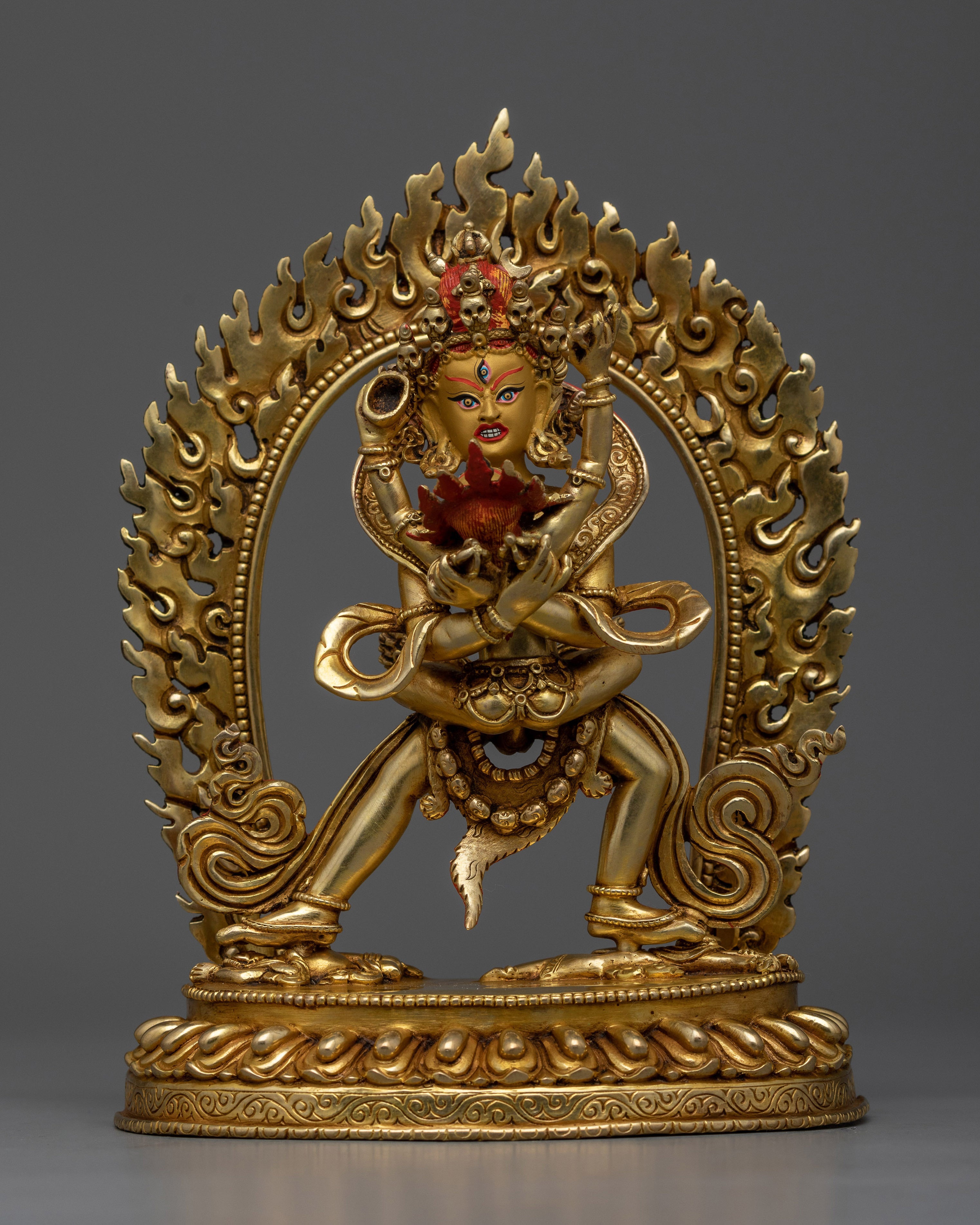 Chakrasambhara with His Consort Statue | Handcrafted Symbol of Unity