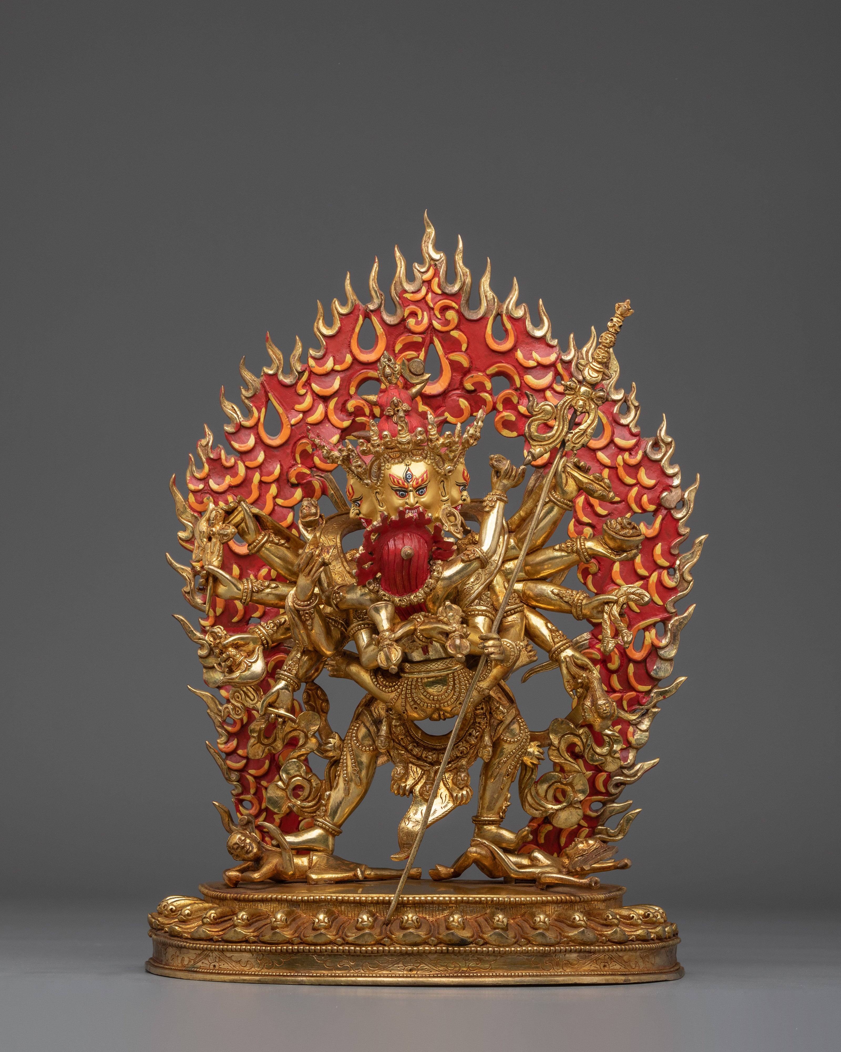 24K Gold Gilded Chakrasamvara Statue