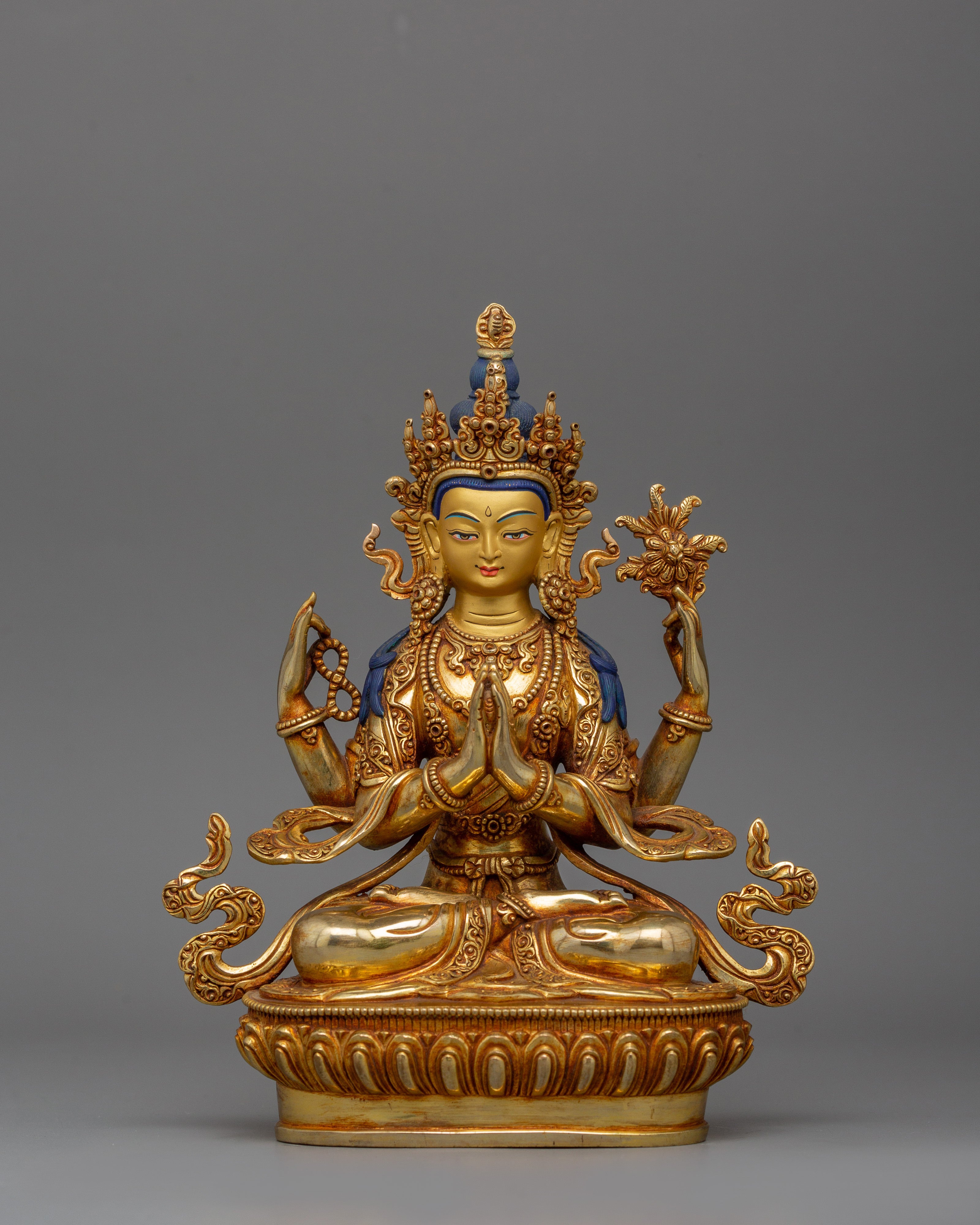 Bodhisattva Four Armed Avalokiteshvara Sculpture