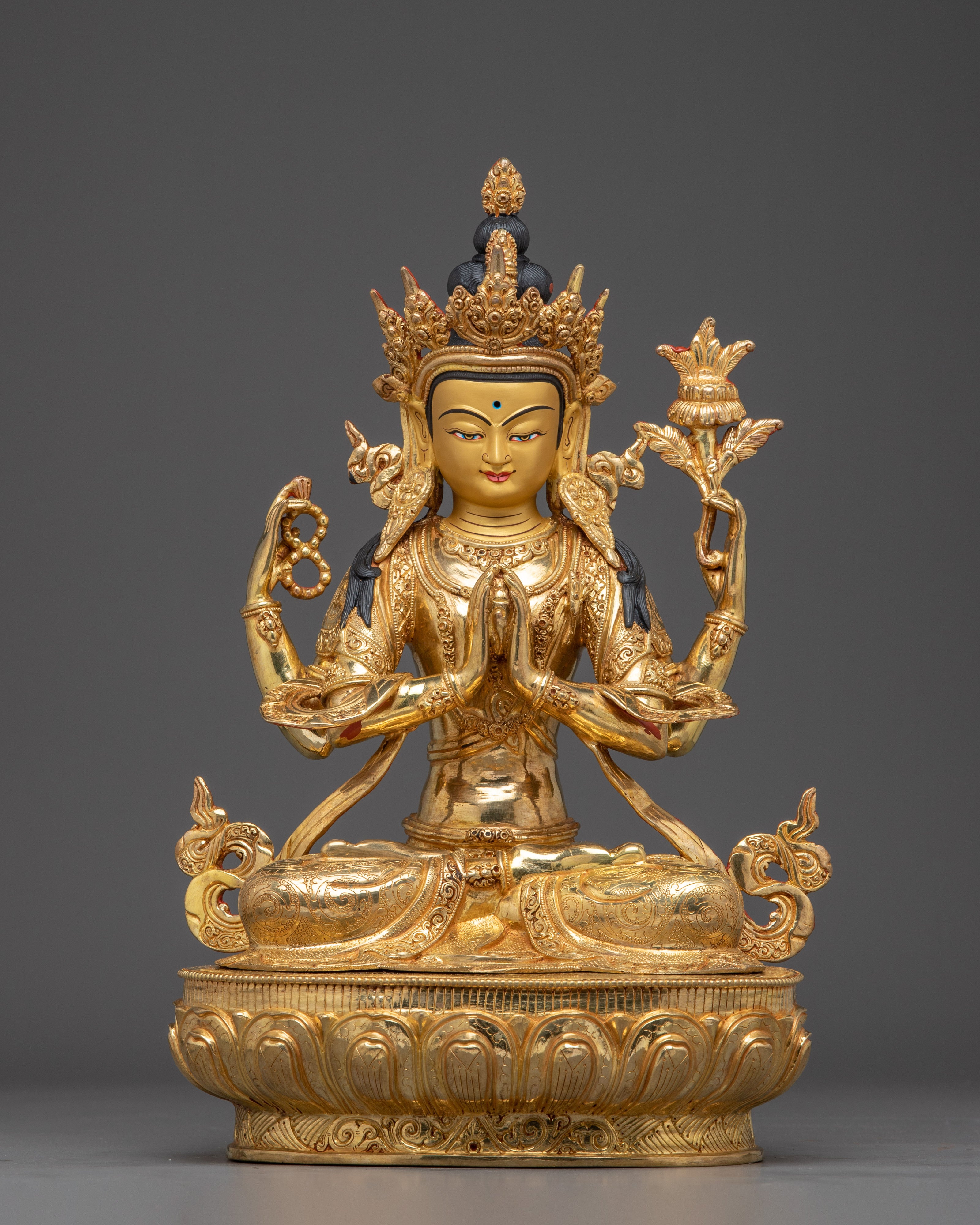 Vajrayana Chenrezig Figurine | Bodhisattva of Infinite Compassion