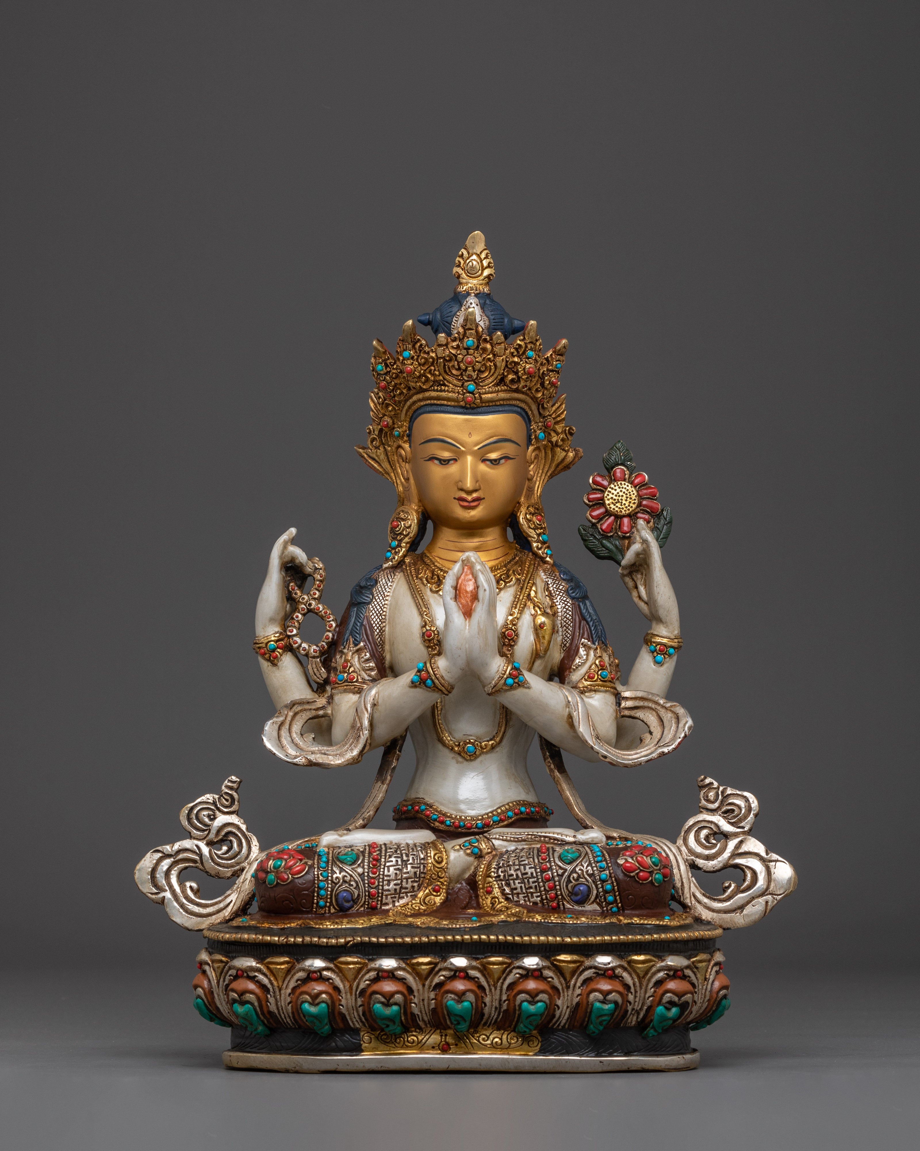 sculpture-of-tibetan-deity-chenrezig