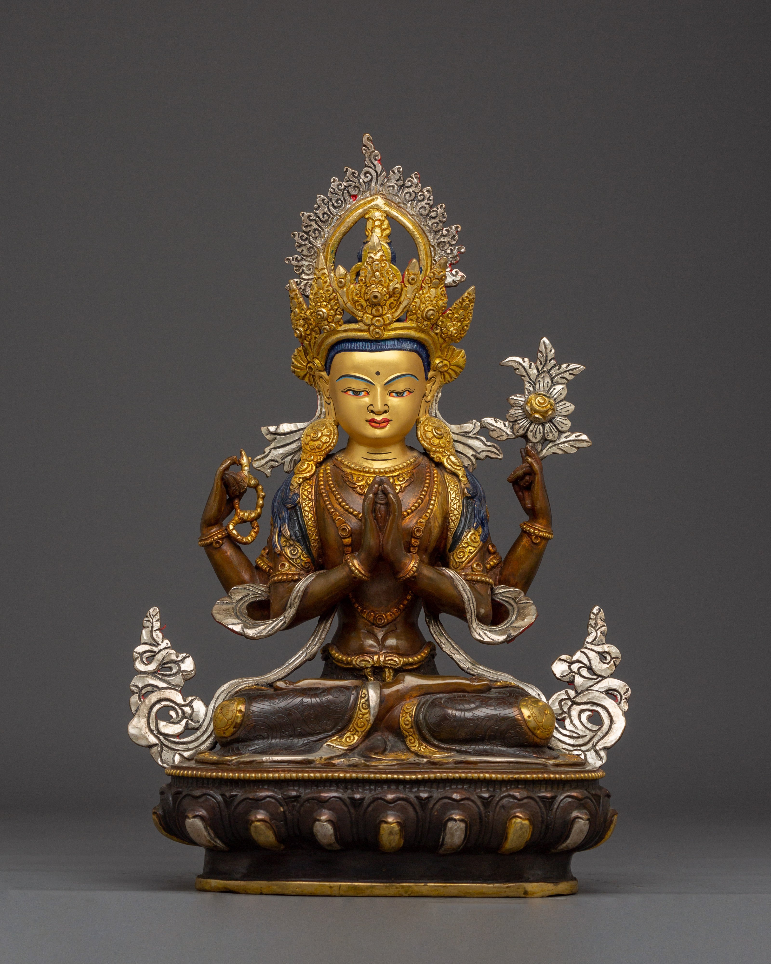 handmade-tibetan-artwork-of-chenrezig