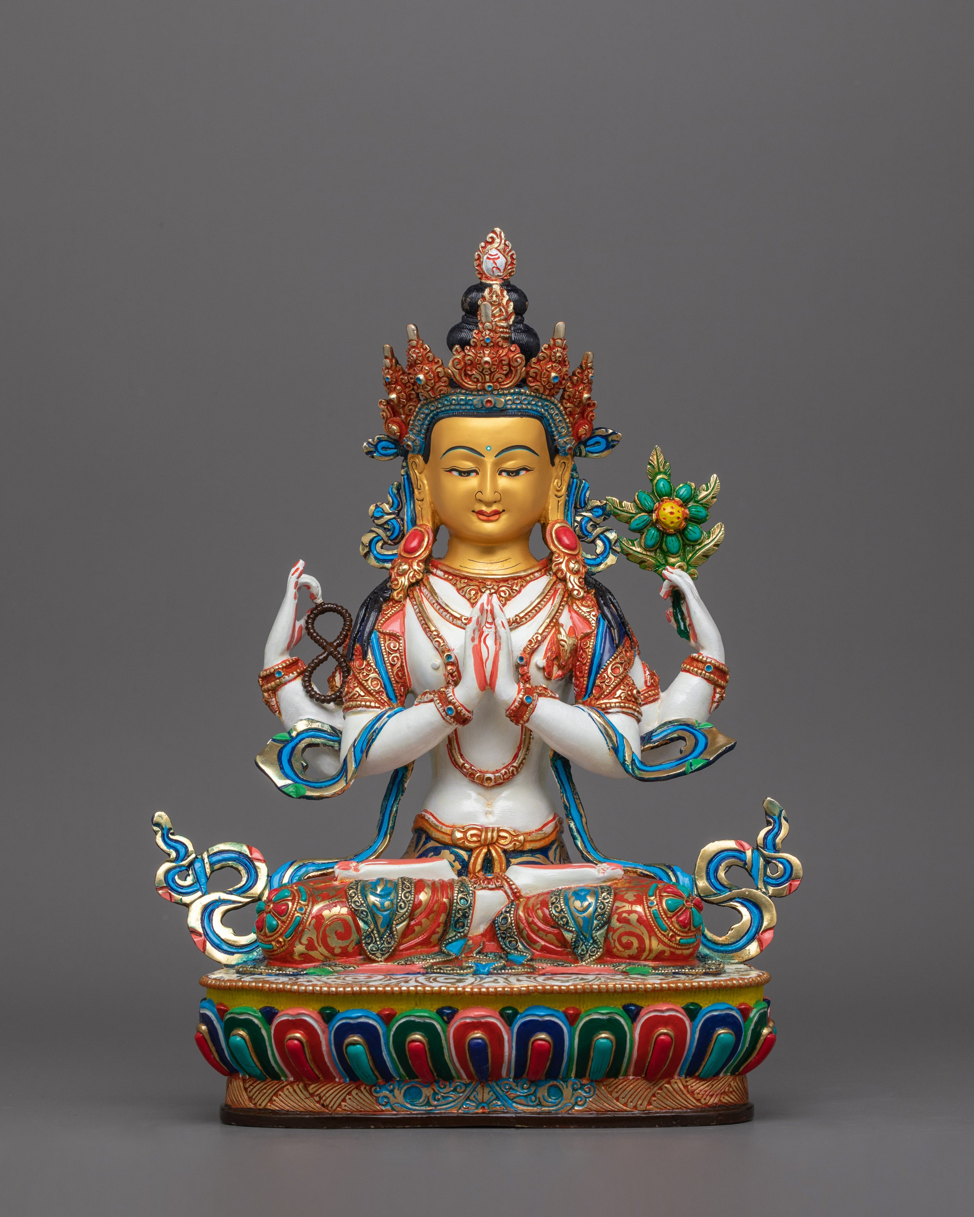 Chenrezig Buddhist Deity Sculpture