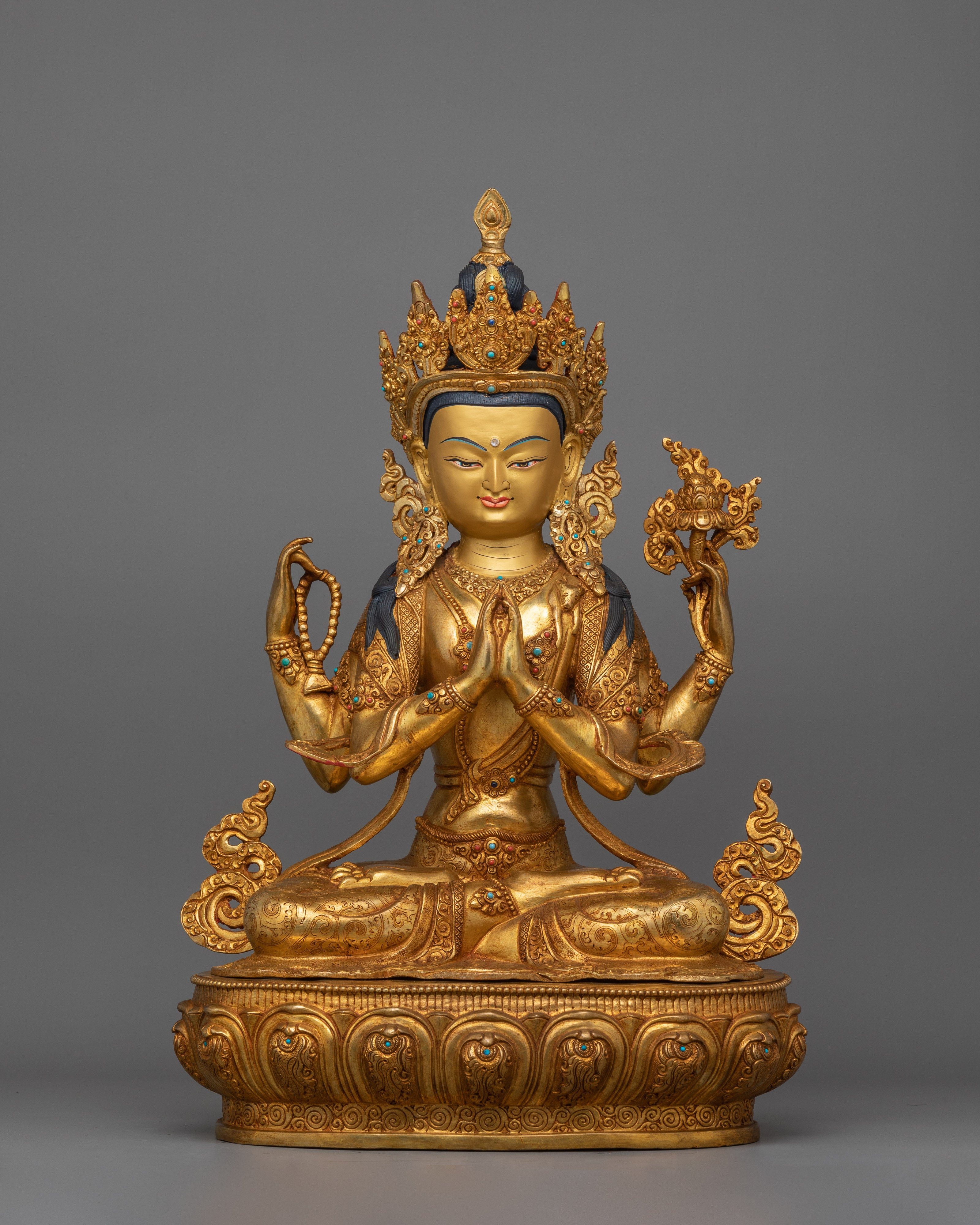 tibetan-four-armed-handcrafted-chenrezig