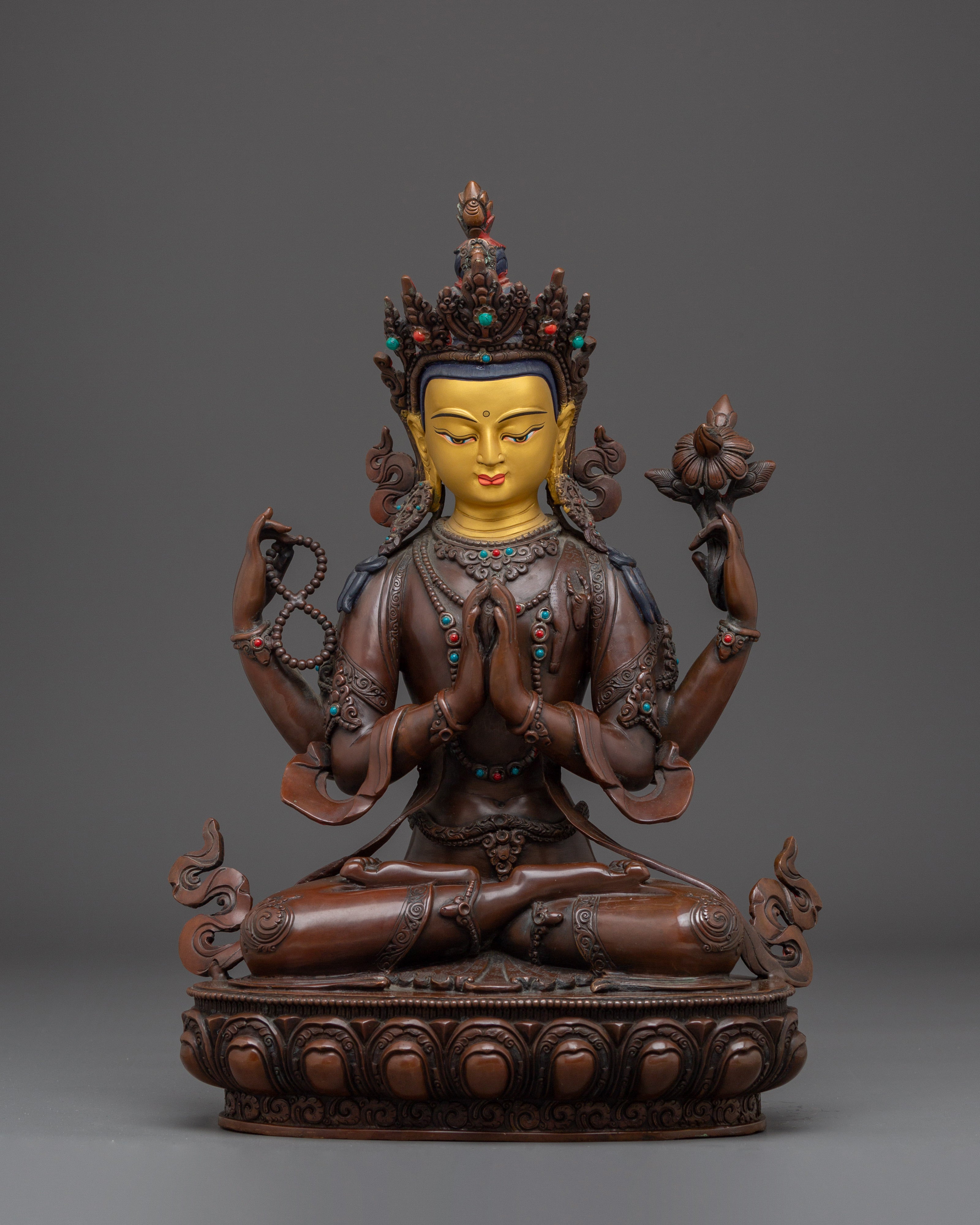 Chenrezig Statue: Embodiment of Compassion and Mercy