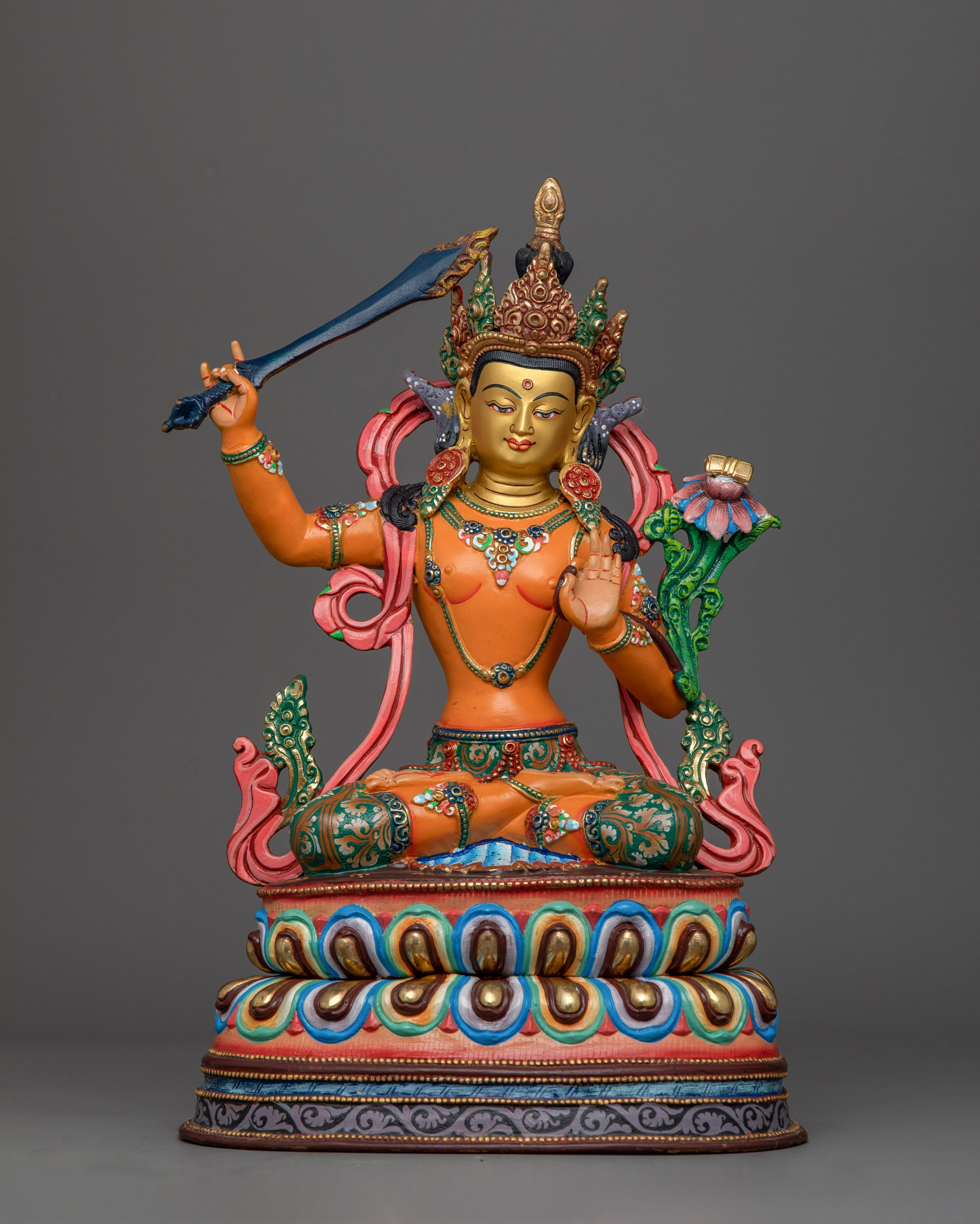 Colorful_Statue_of_Manjushri