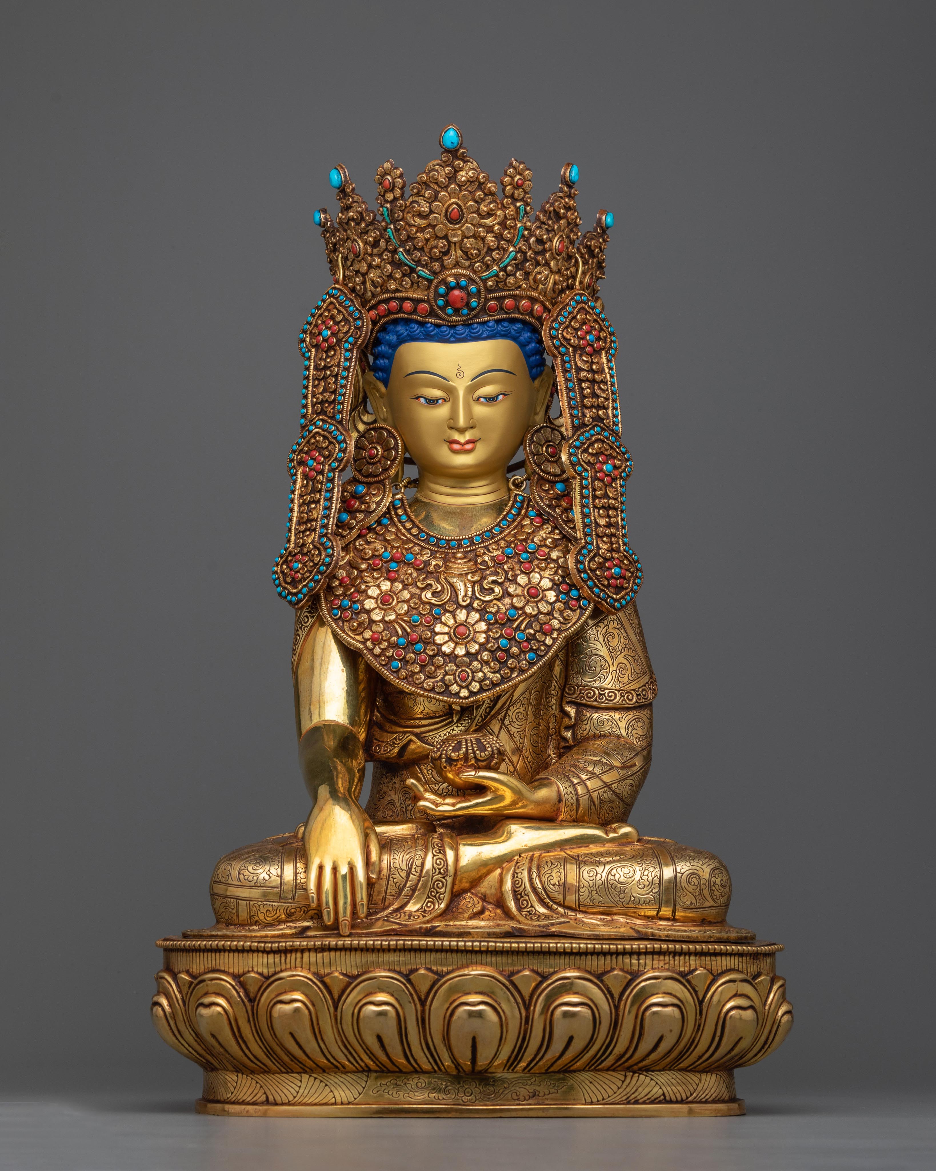 Crown Shakyamuni Buddha Statue