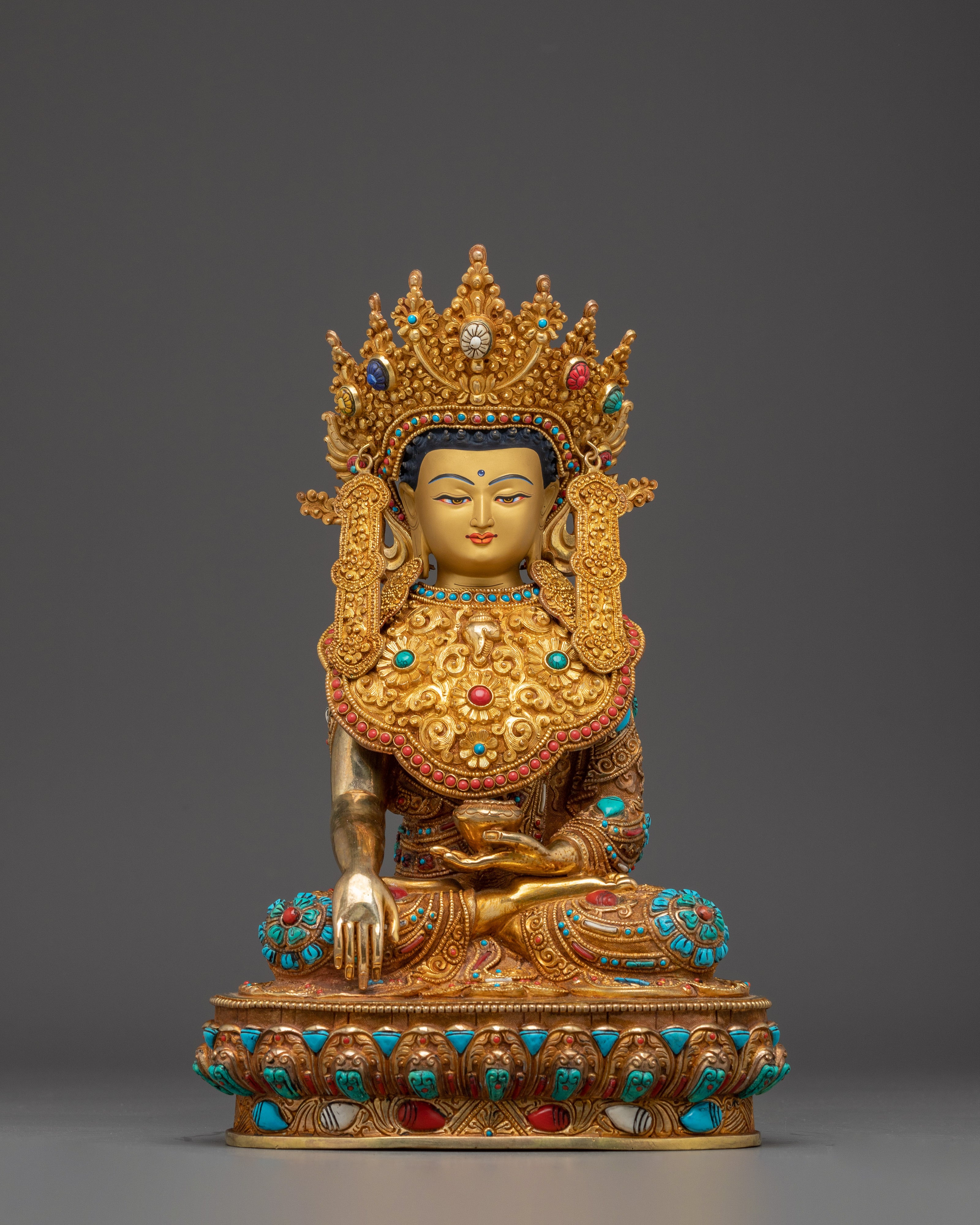 Tibetan Crown Shakyamuni Buddha Art