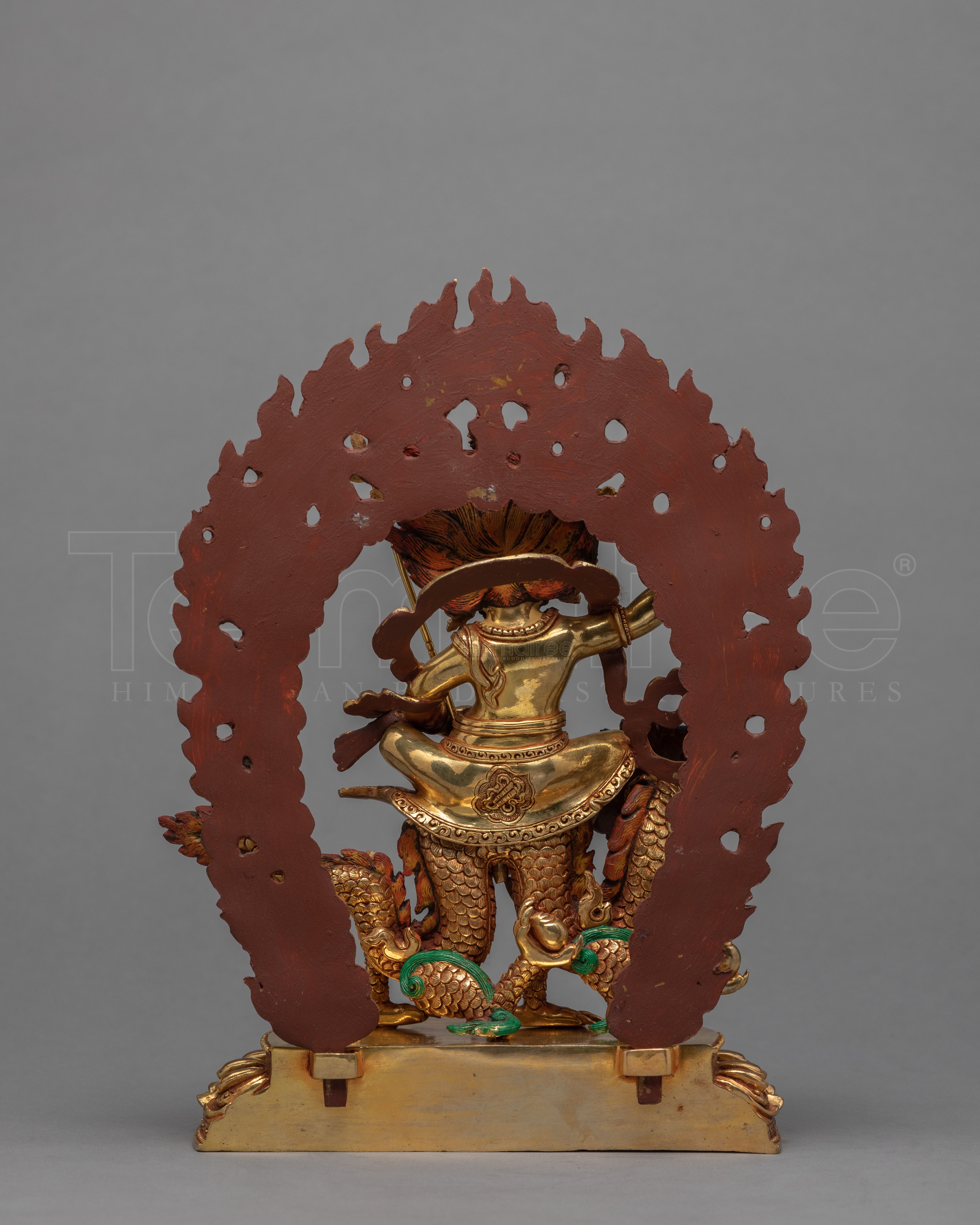 White Dzambala Statue | Hand-Carved Statue
