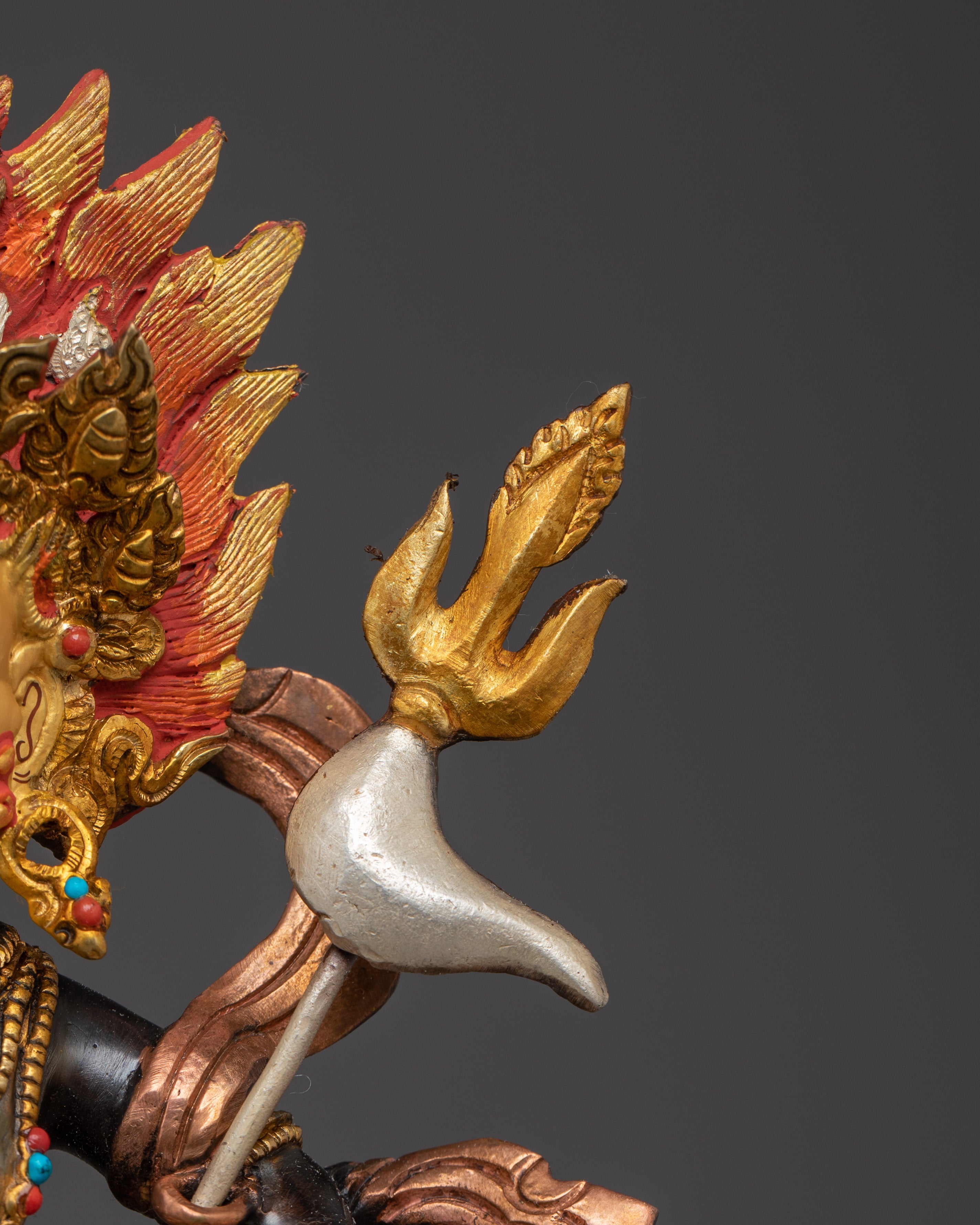 White Dzambhala Statue: Buddhist Wealth Deity