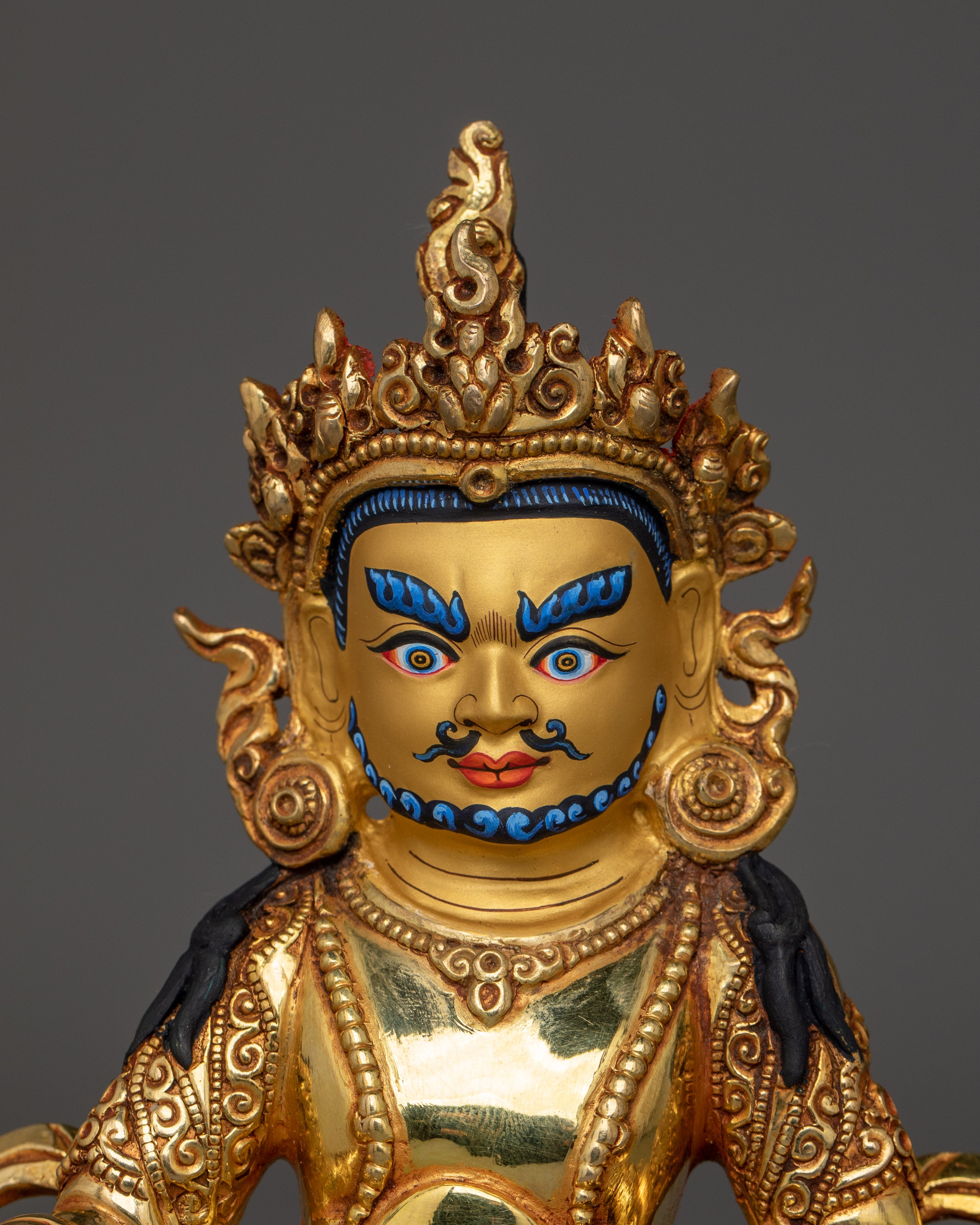 Dzambhala Buddhist Wealth Deity Statue | Guardian of Prosperity