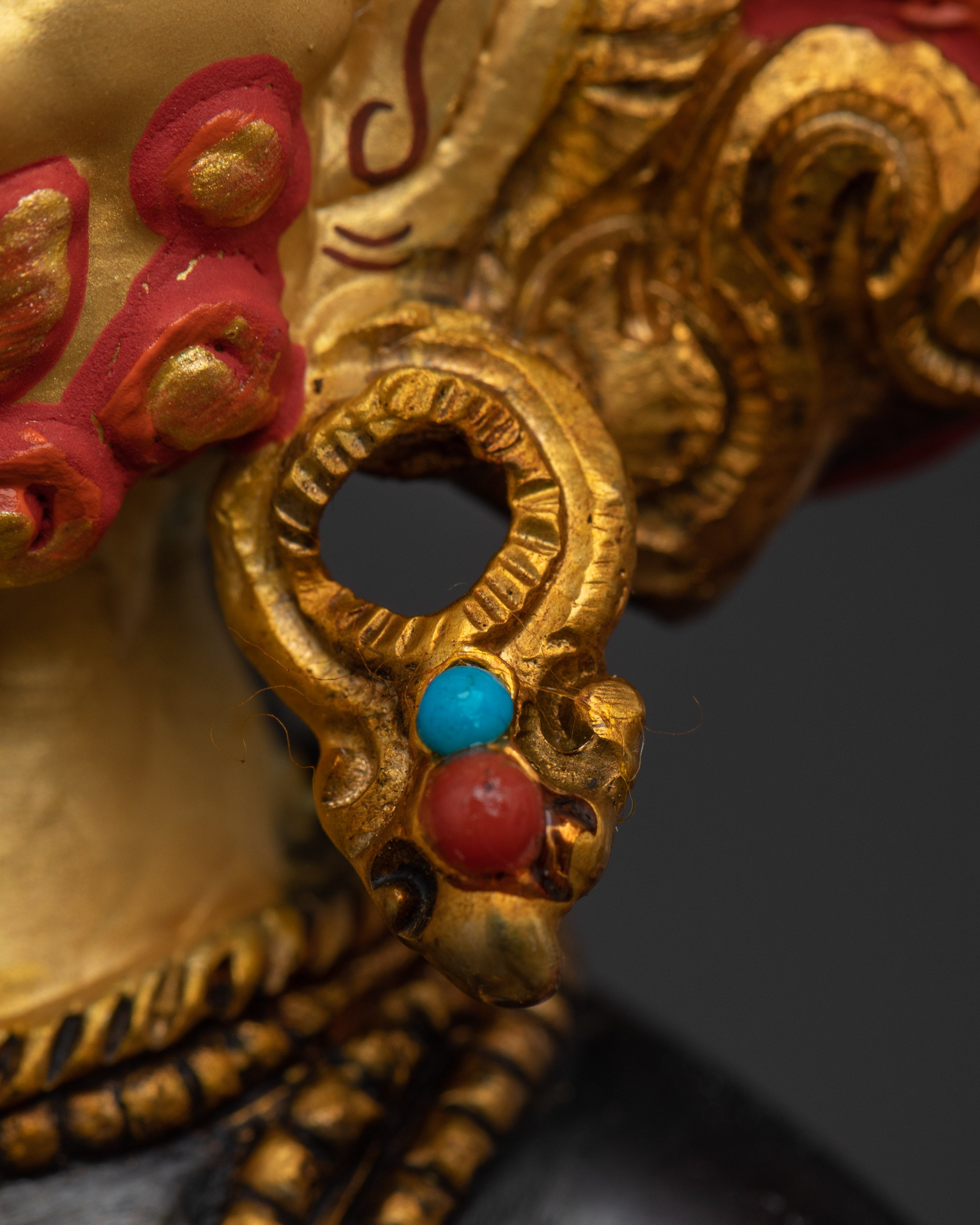 White Dzambhala Statue: Buddhist Wealth Deity