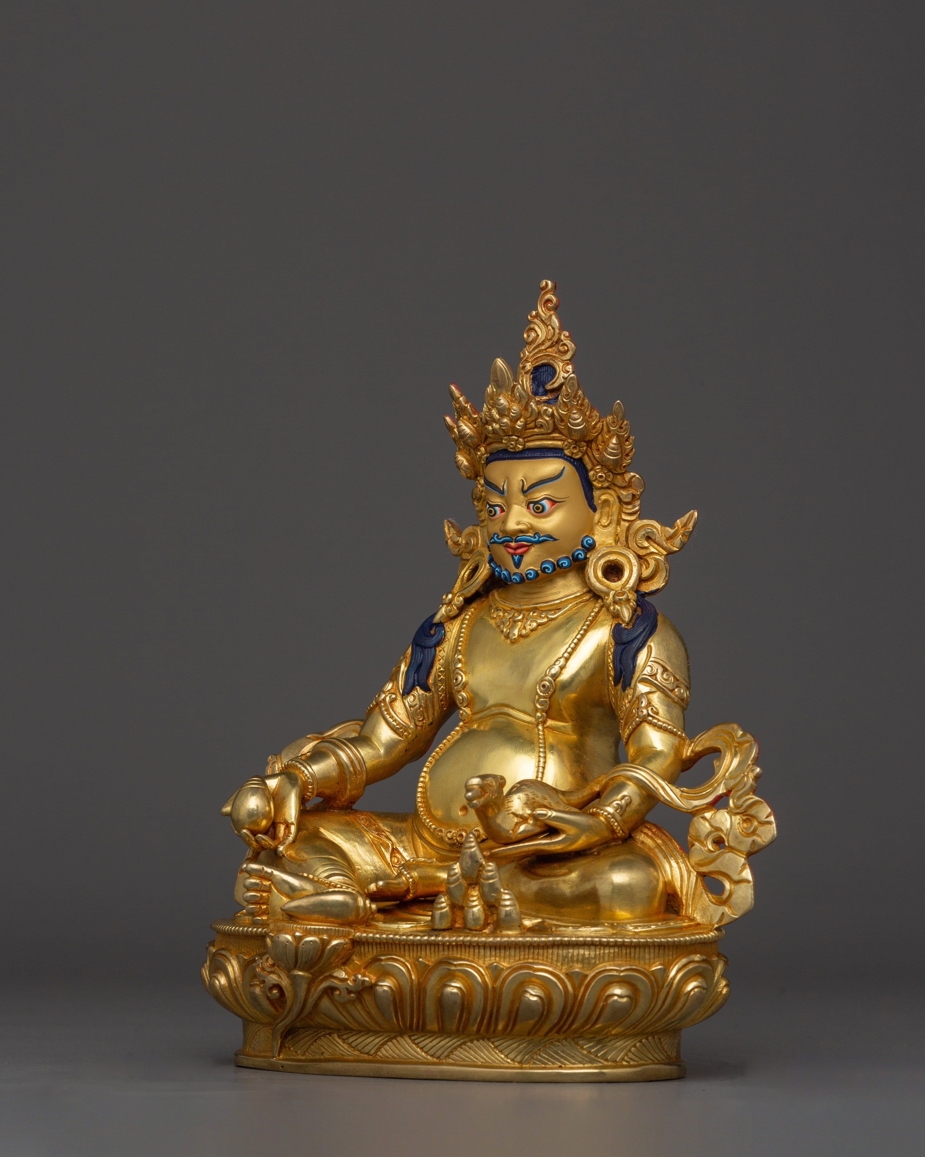 Tibetan Wealth Deity Dzambhala Sculpture | Protector of Dharma