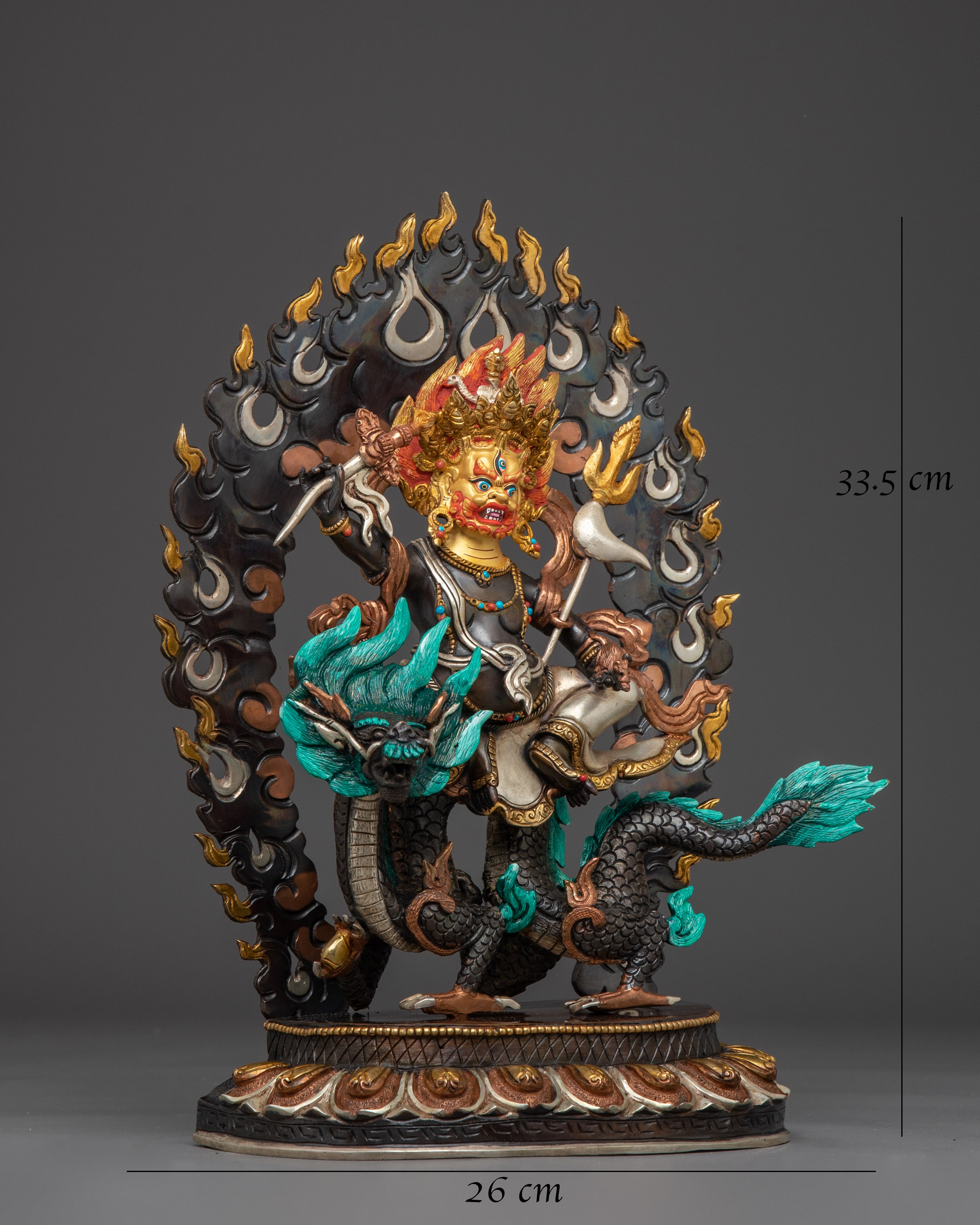 White Dzambhala Statue: Buddhist Wealth Deity