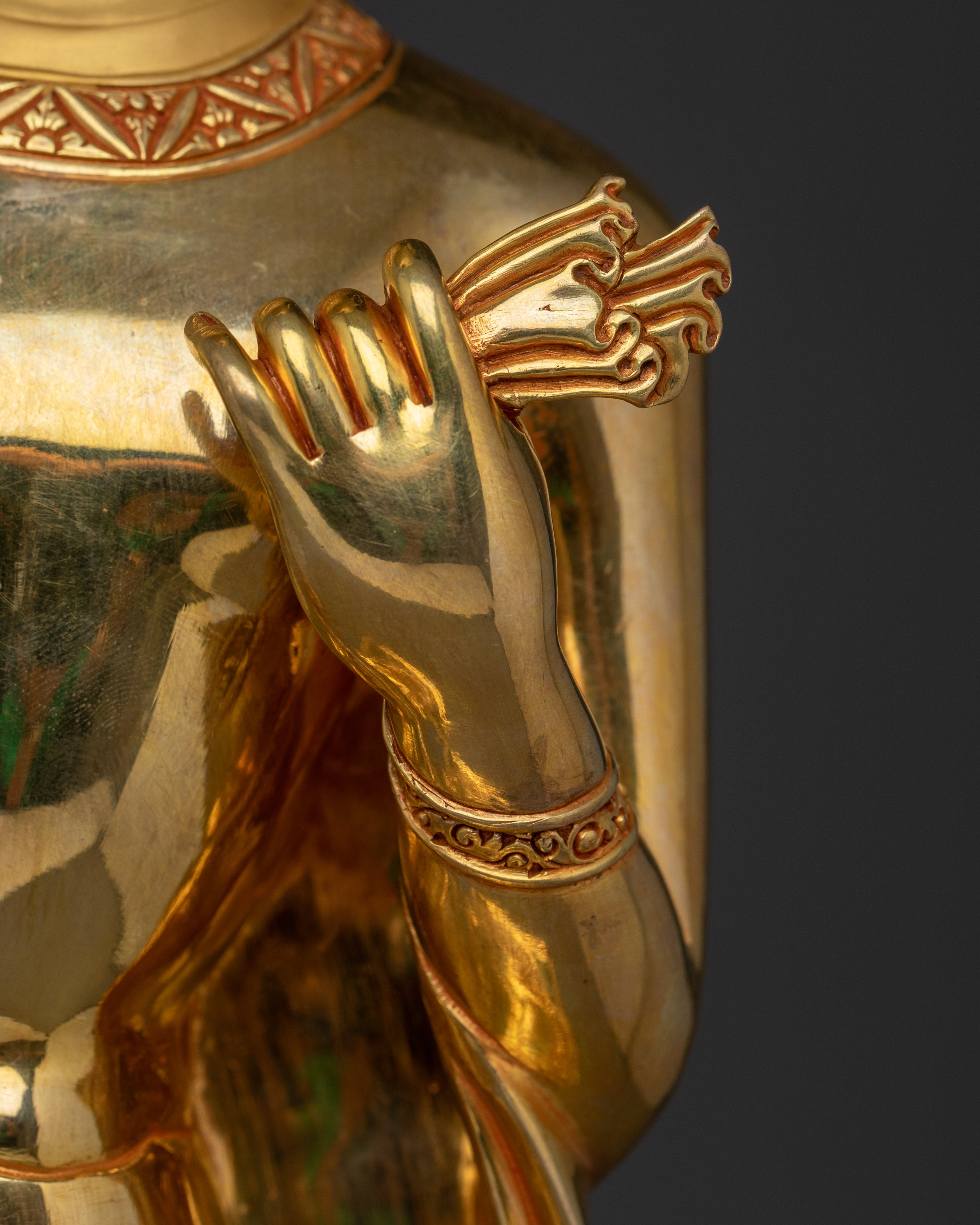 Standing Shakyamuni Buddha Golden Statue | Gautama Buddha - Founder of the Buddhism