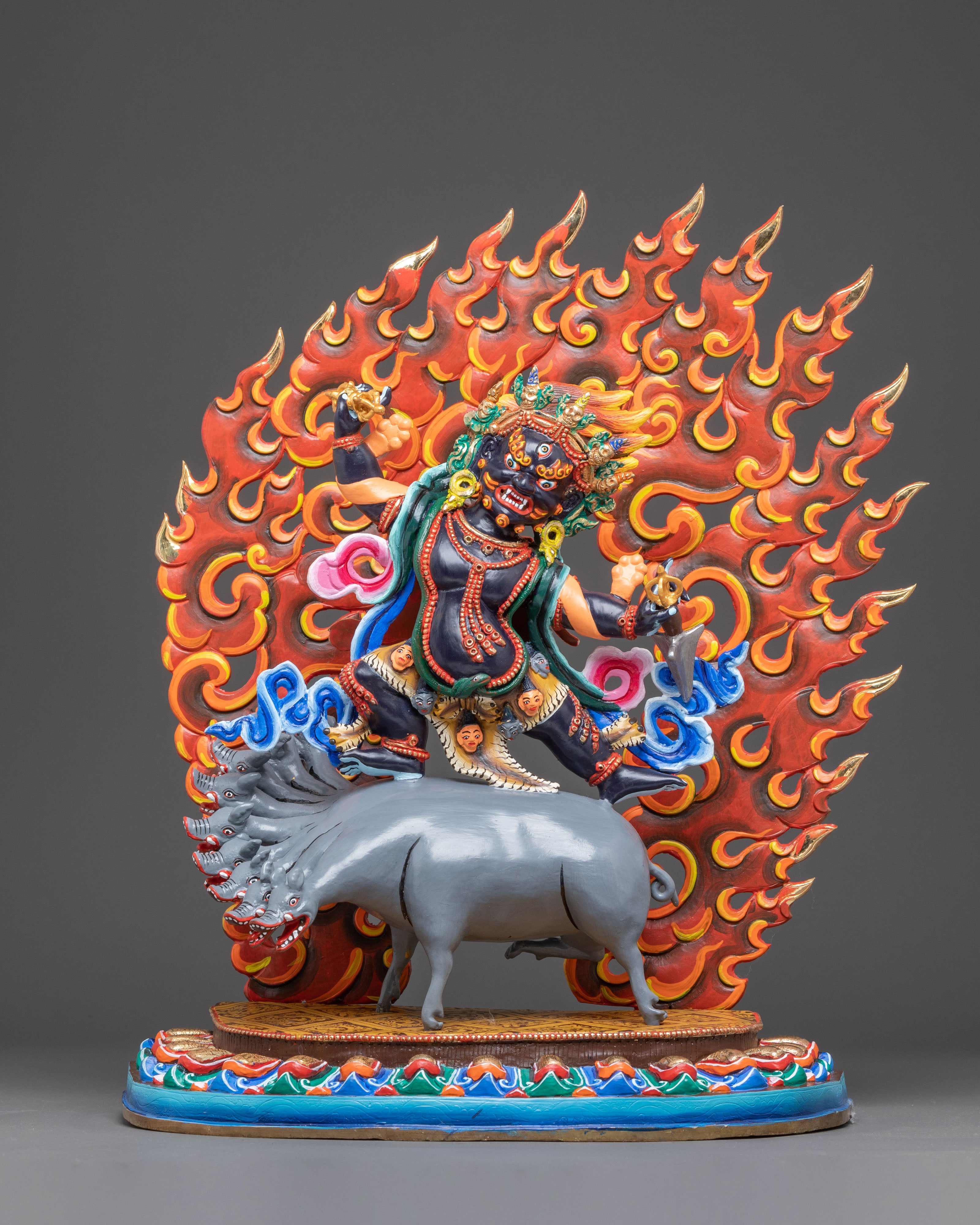Powerful Dorje Gotrab Statue for Meditation, Protection, and Spirituality