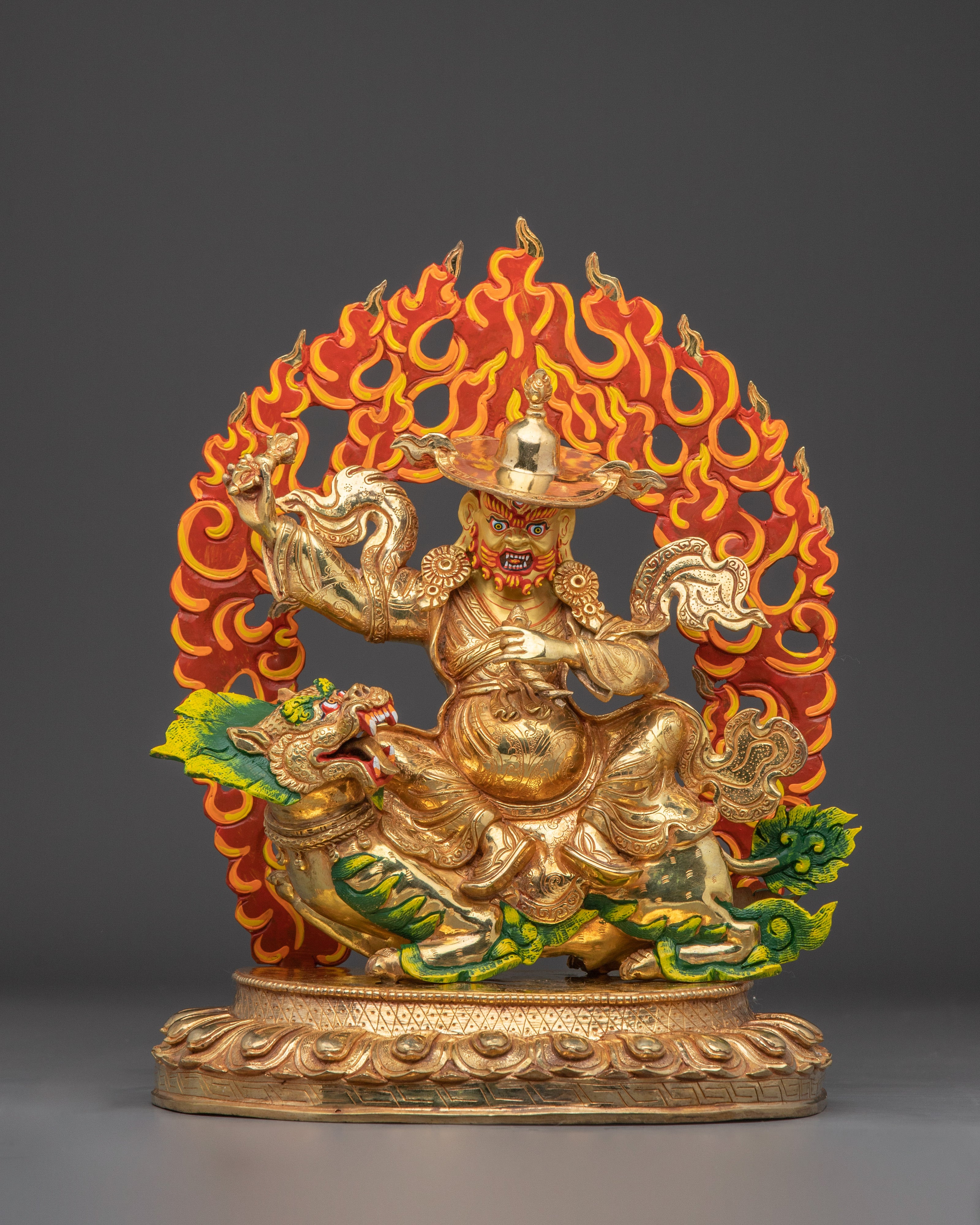 Dorje Legpa Tibetan Protector Deity Statue