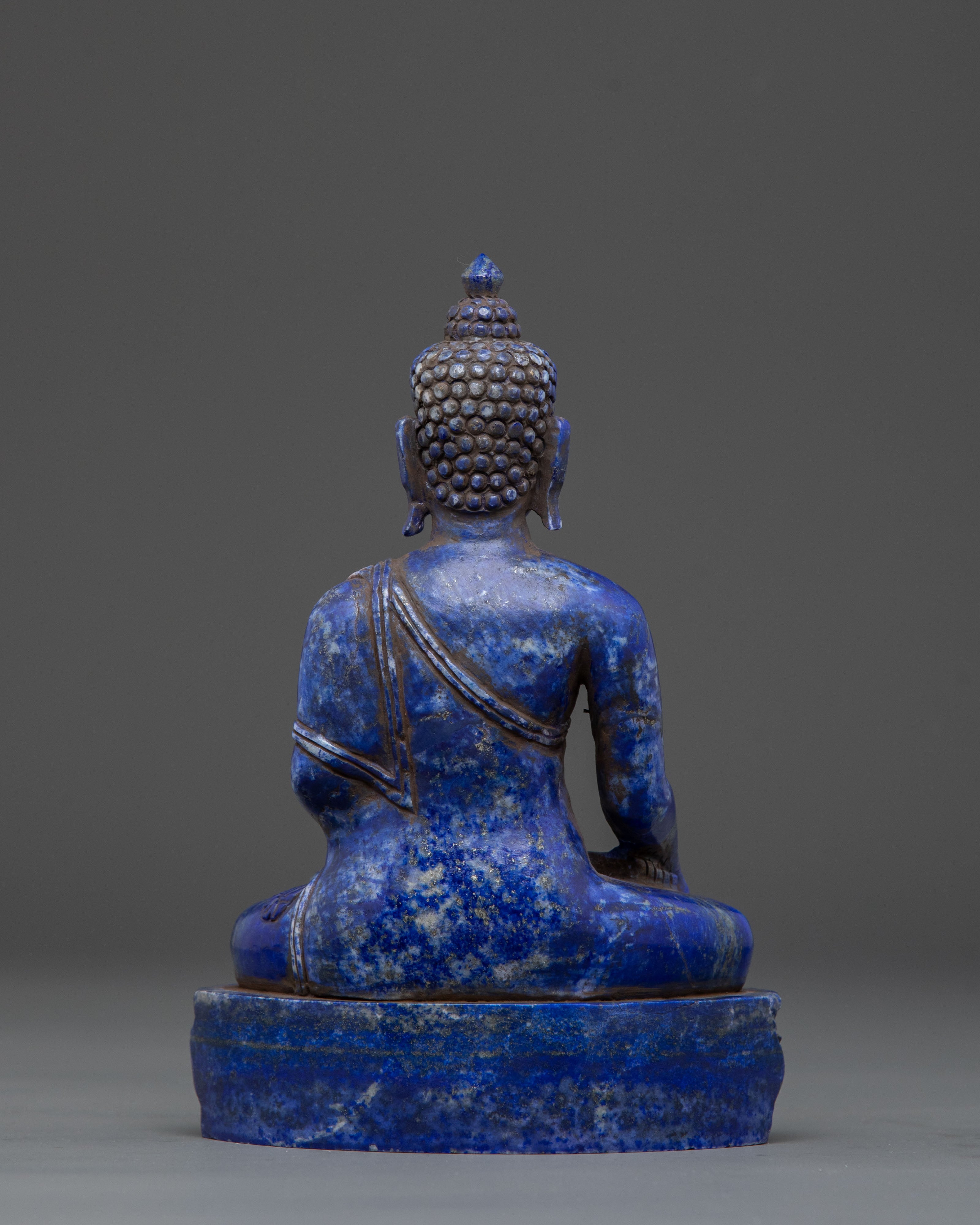 Shakyamuni Buddha Lapis Lazuli Statue: Founder of Buddhism