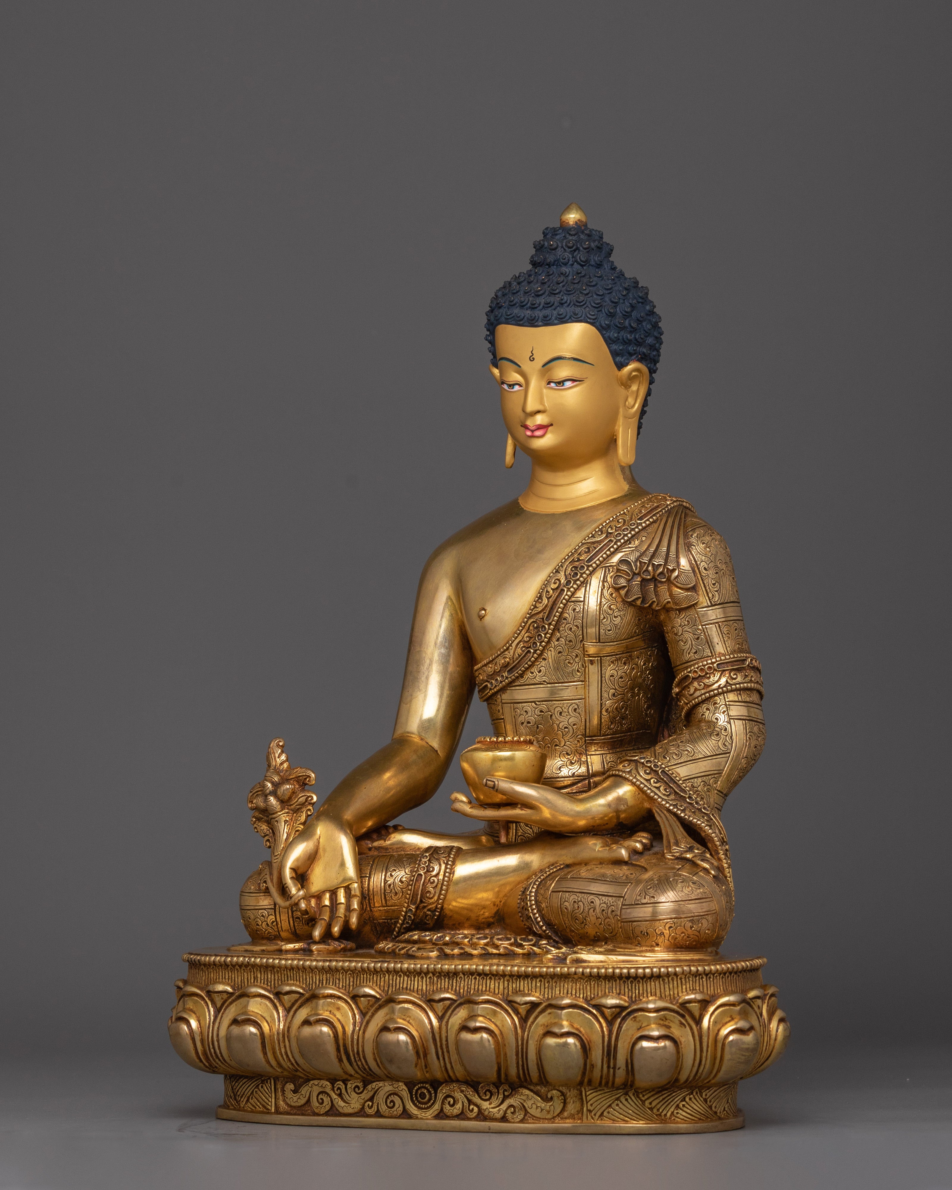 Tibetan Statue of Medicine Buddha | Also known as Bhaiṣajyaguru
