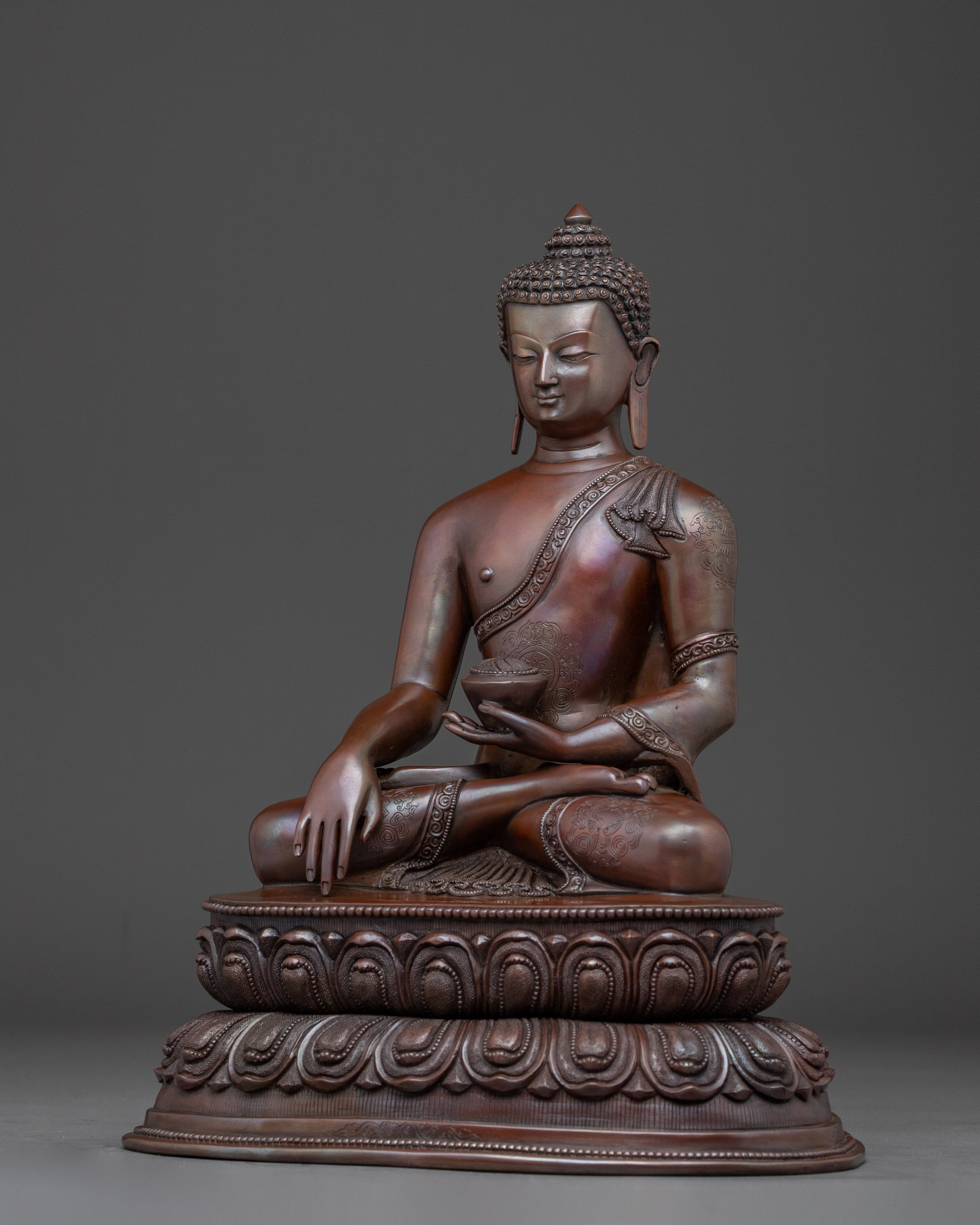 Oxidized Gautama Buddha Artwork | Shakyamuni Buddha Statue