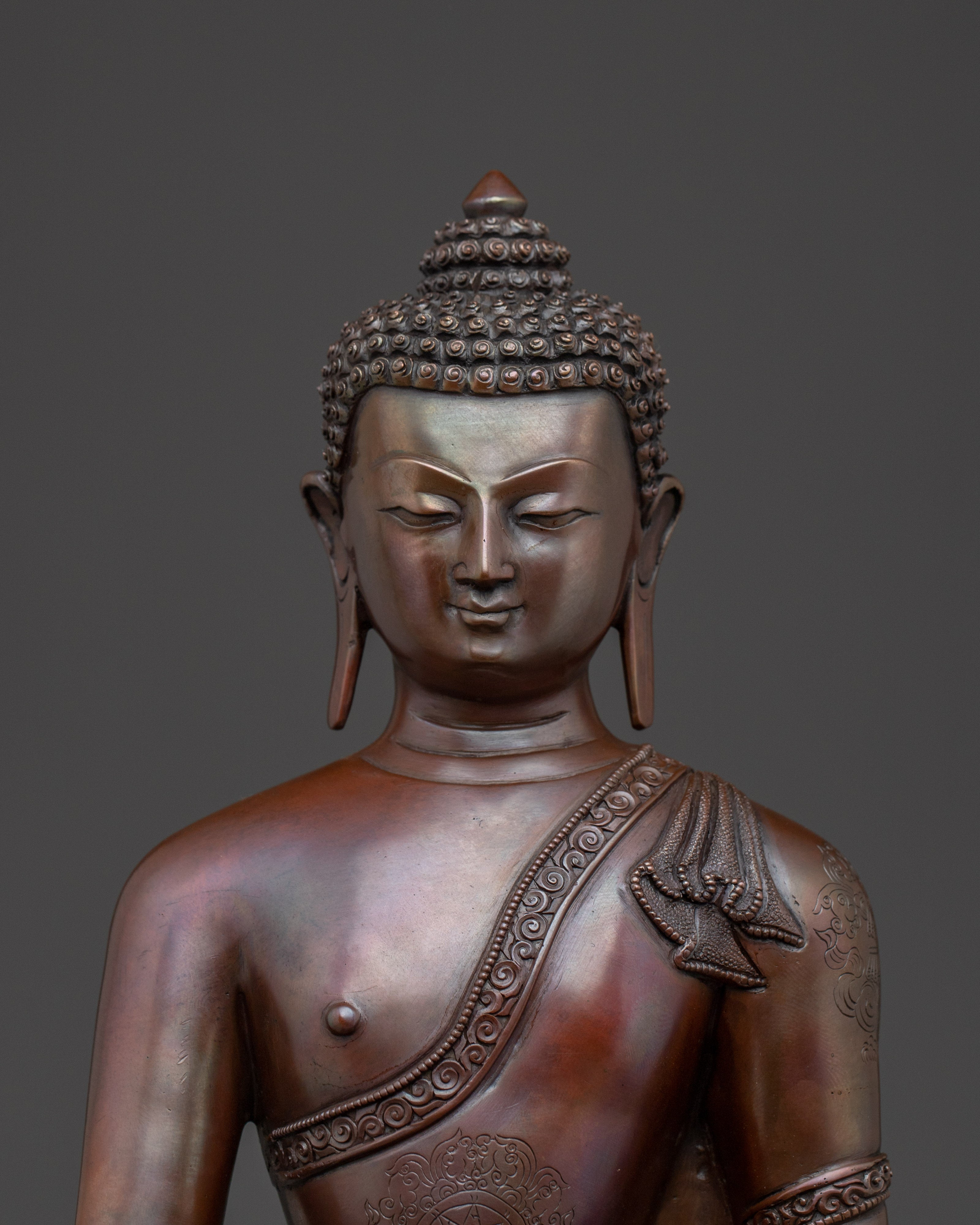 Oxidized Gautama Buddha Artwork | Shakyamuni Buddha Statue