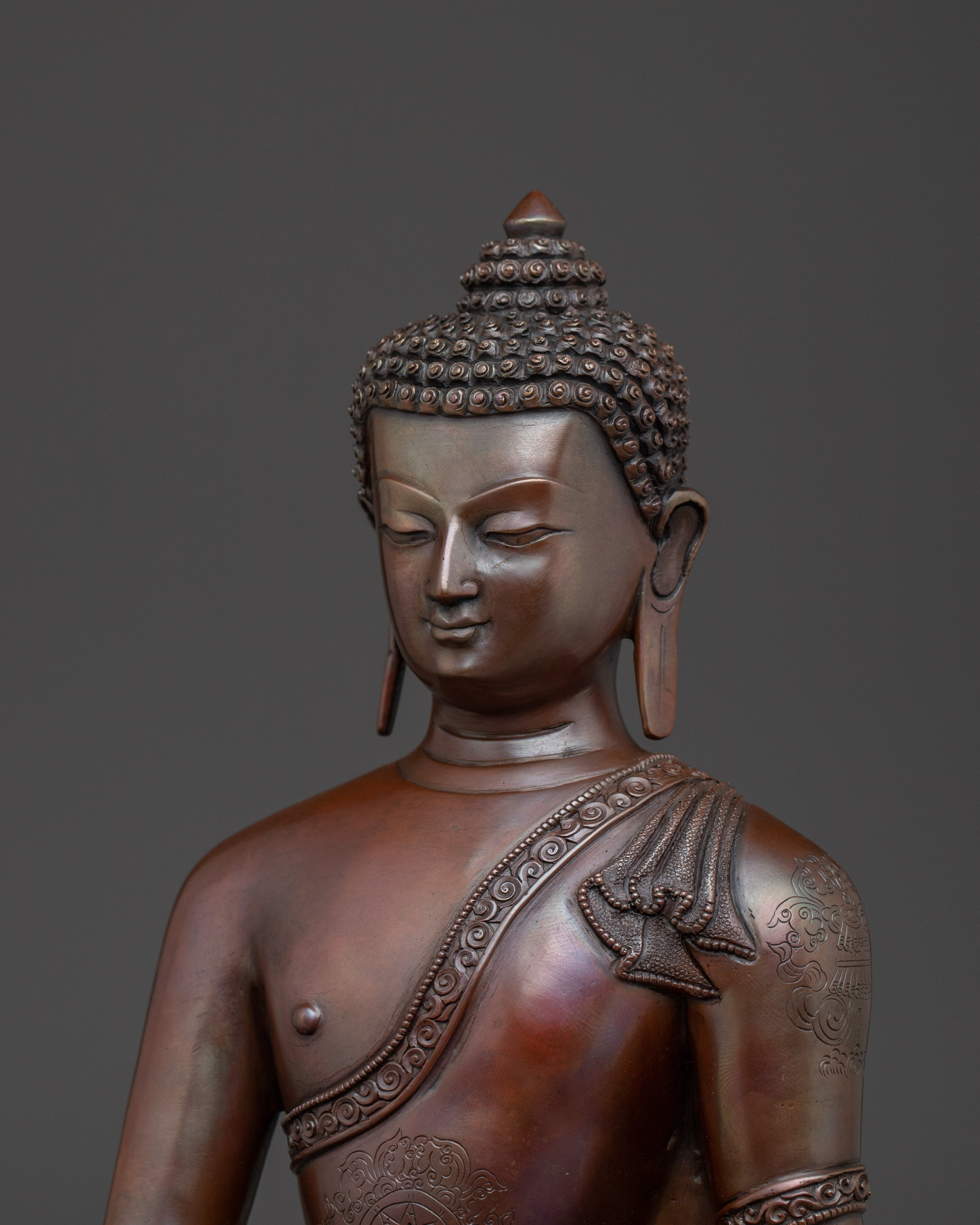 Oxidized Gautama Buddha Artwork | Shakyamuni Buddha Statue
