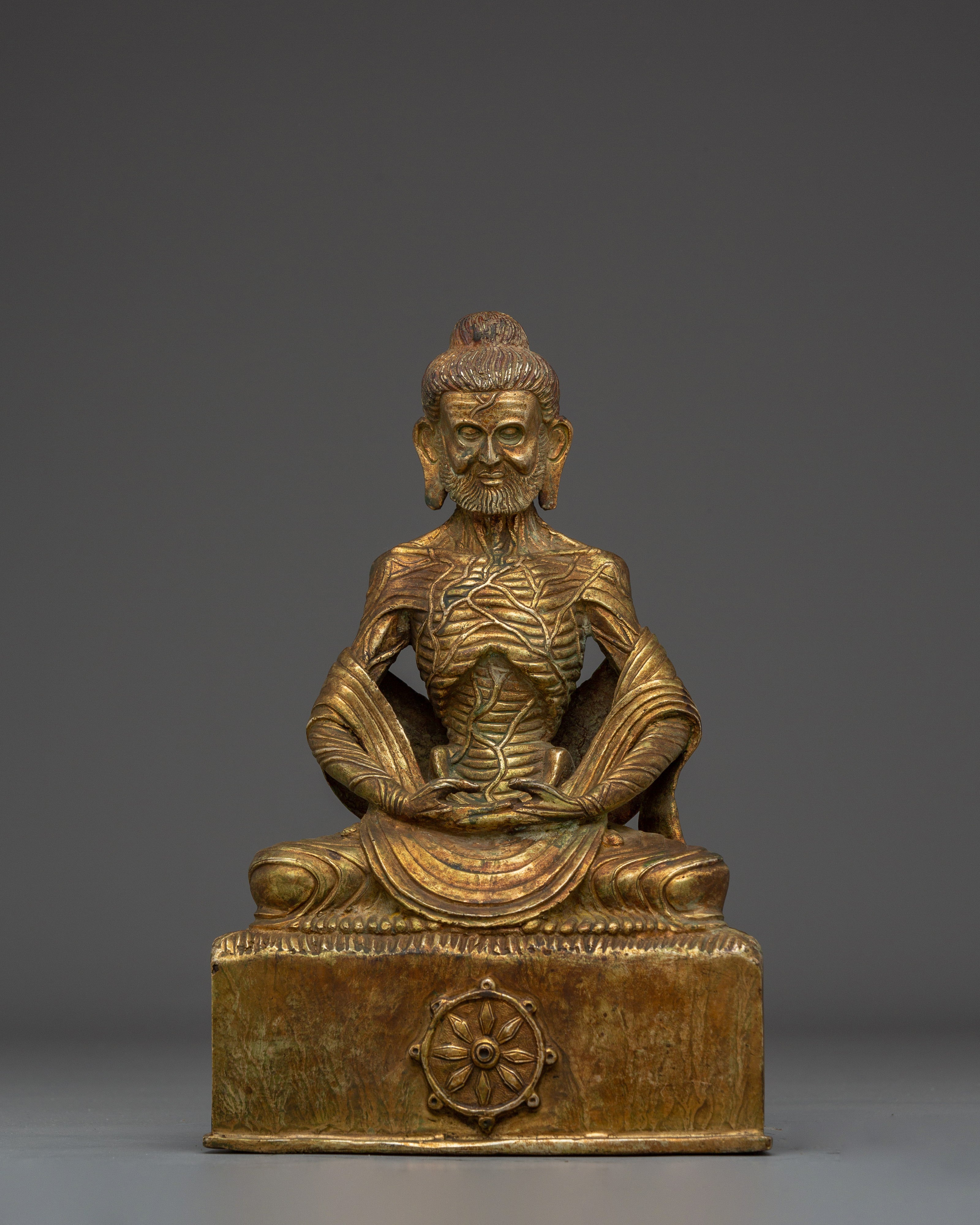 Fasting Buddha Copper Statue
