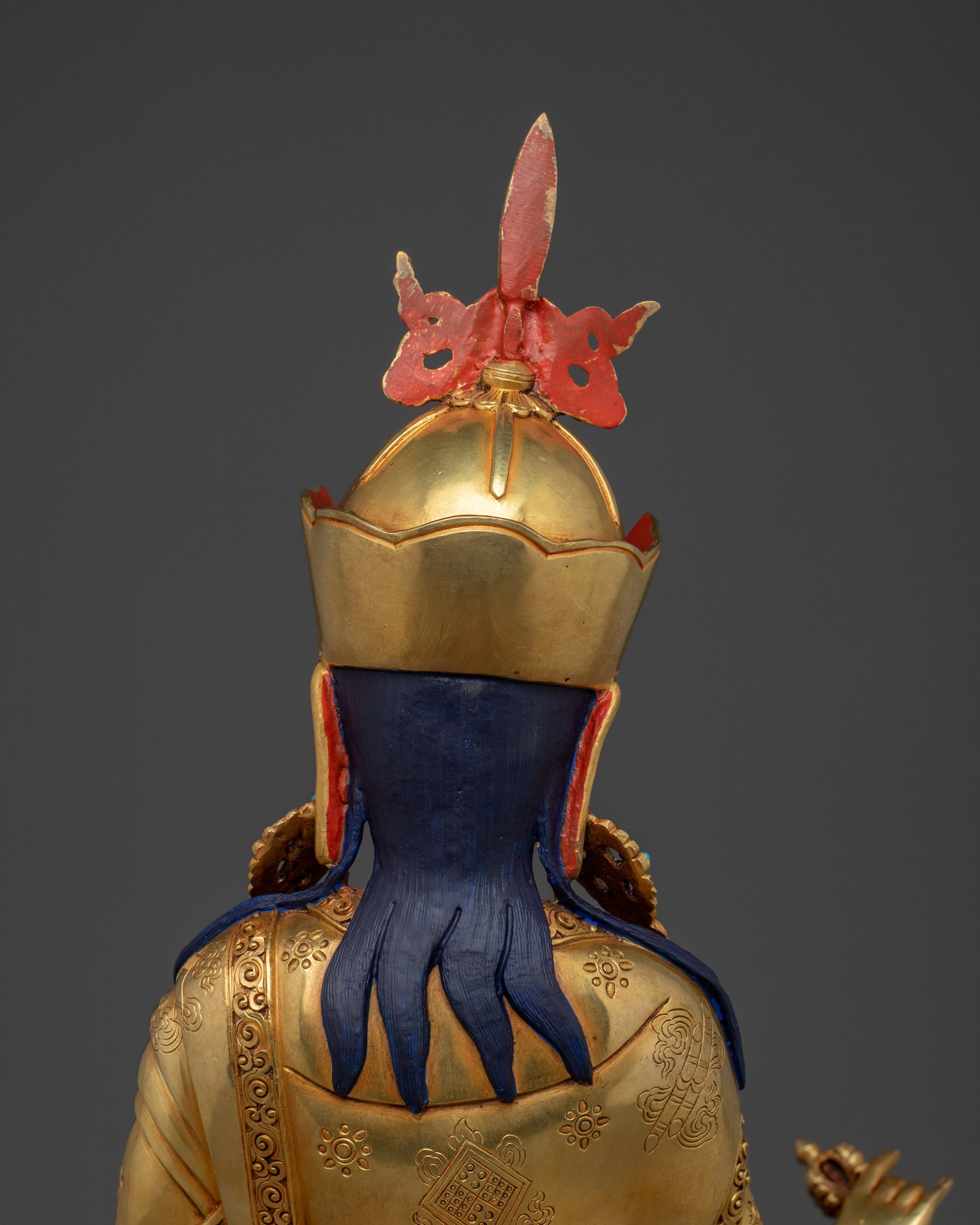 Guru Rinpoche With Khatvanga Statue | Padmasambhava - Lotus-Born Guru