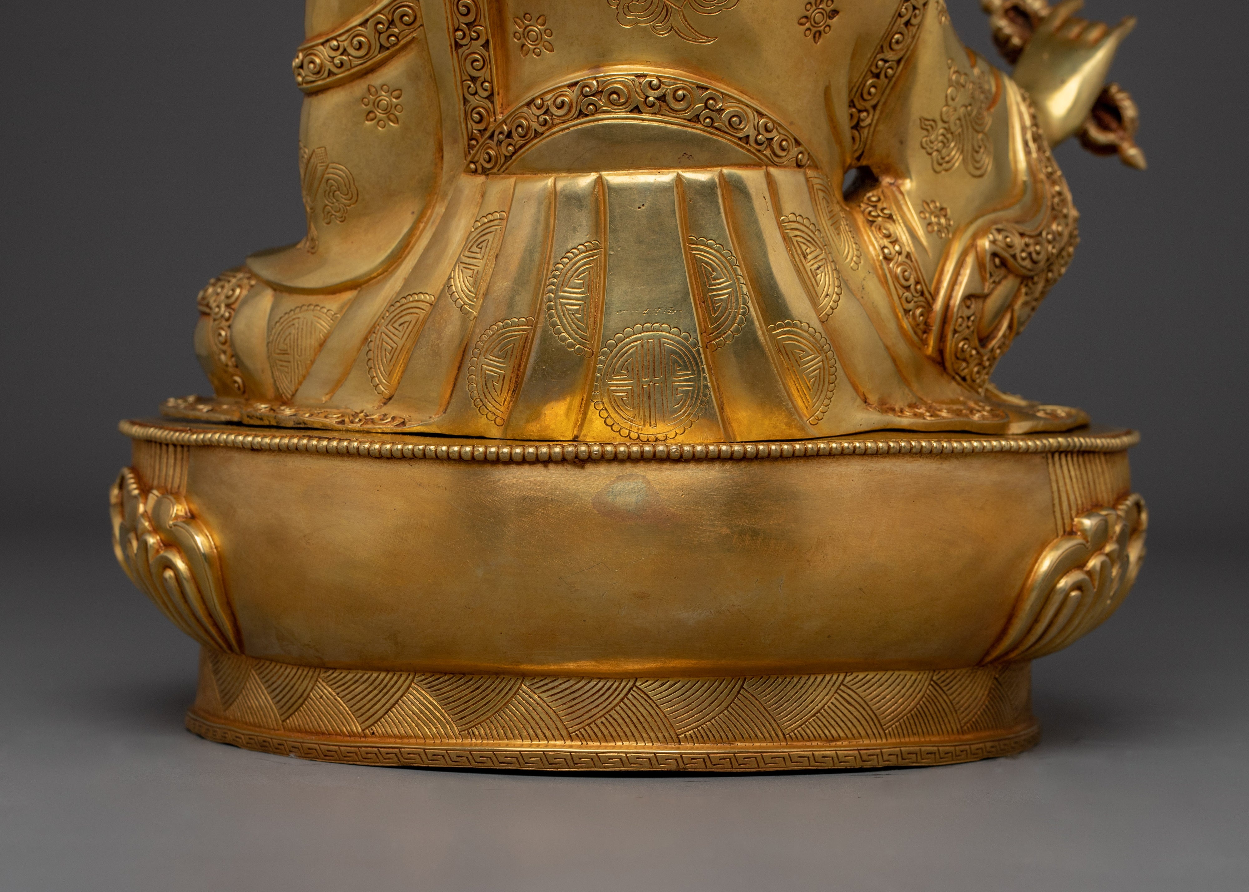 Guru Rinpoche With Khatvanga Statue | Padmasambhava - Lotus-Born Guru