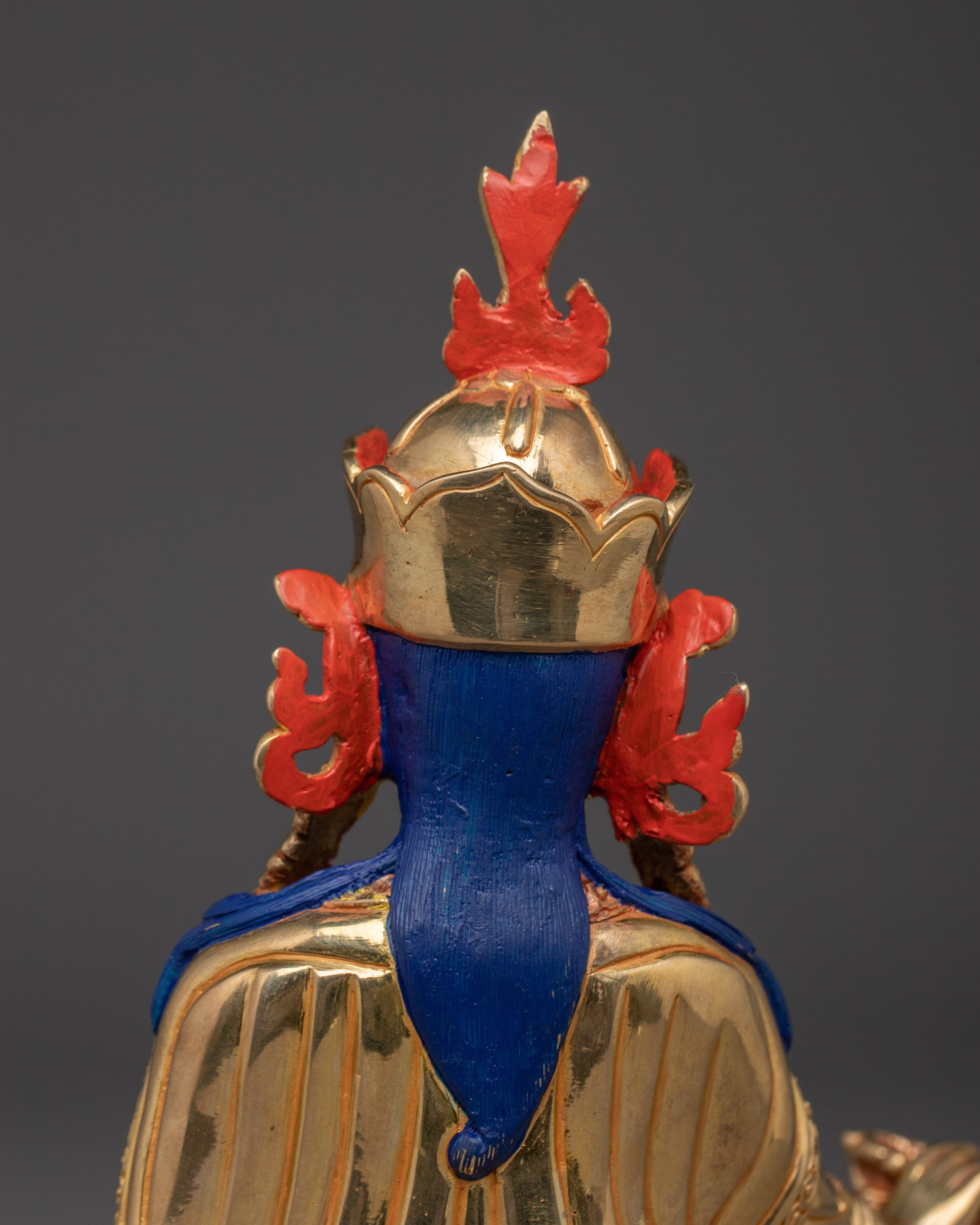 Traditional Tibetan Statue of Guru Rinpoche | The Lotus-Born Master