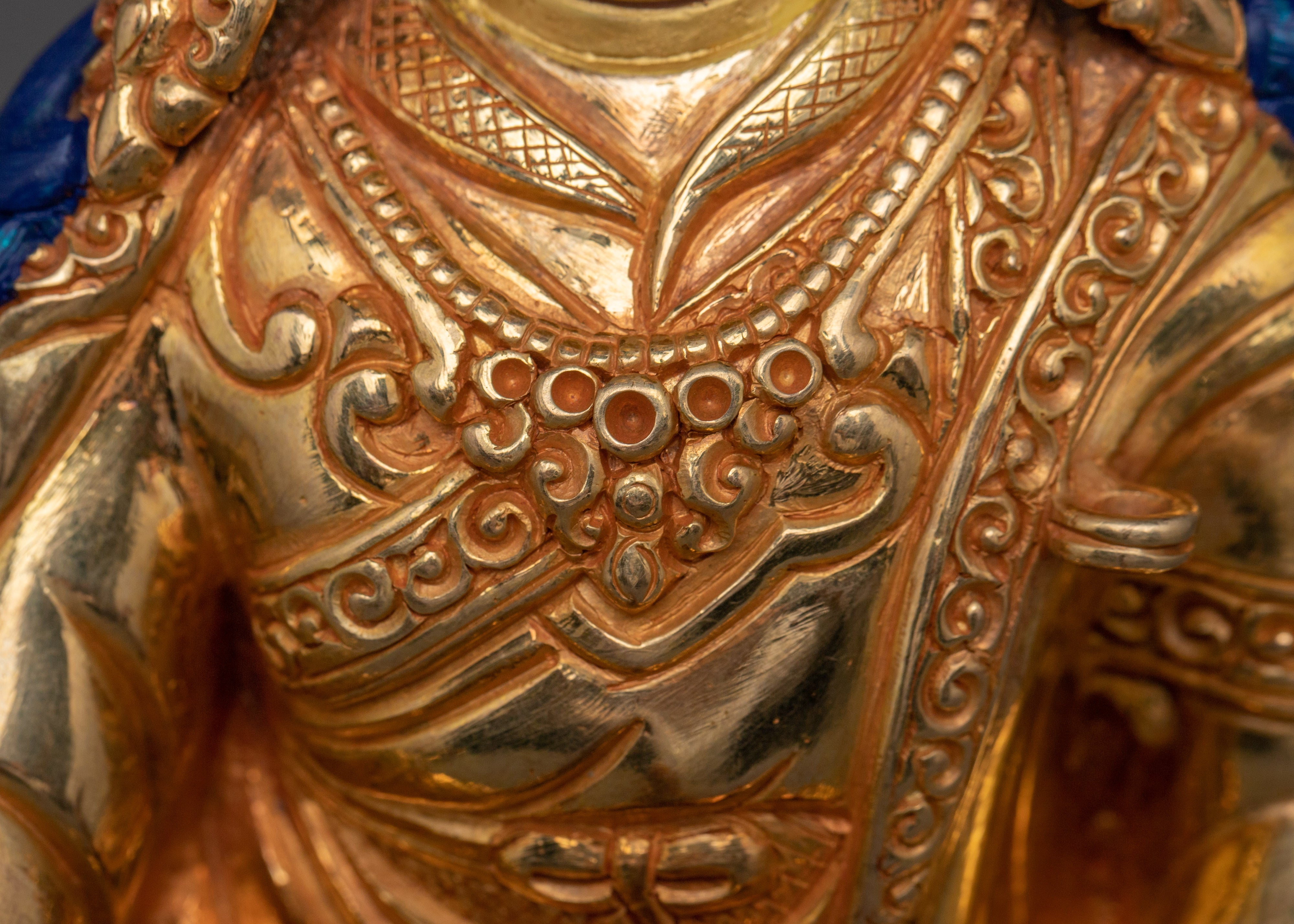 Traditional Tibetan Statue of Guru Rinpoche | The Lotus-Born Master