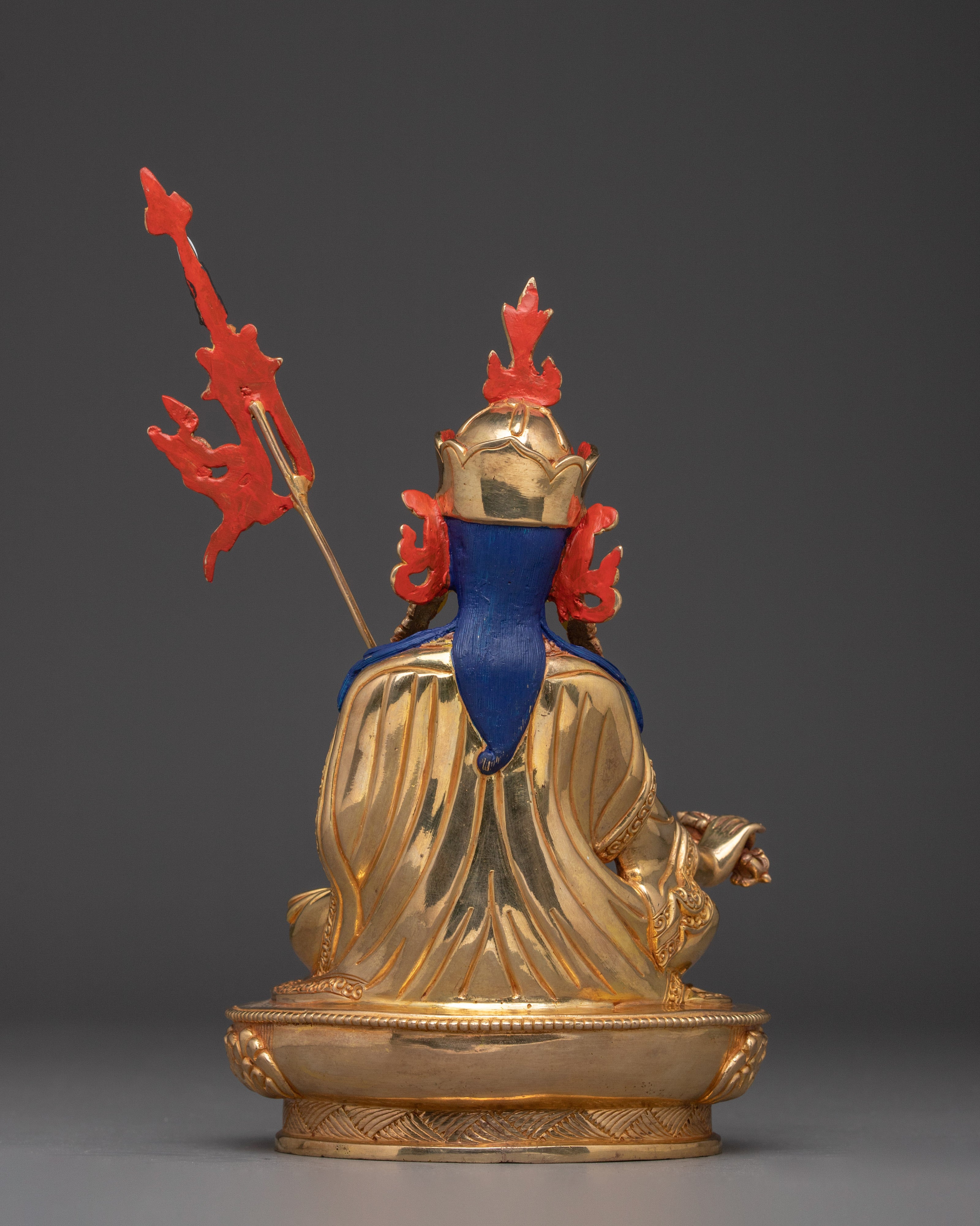 Traditional Tibetan Statue of Guru Rinpoche | The Lotus-Born Master