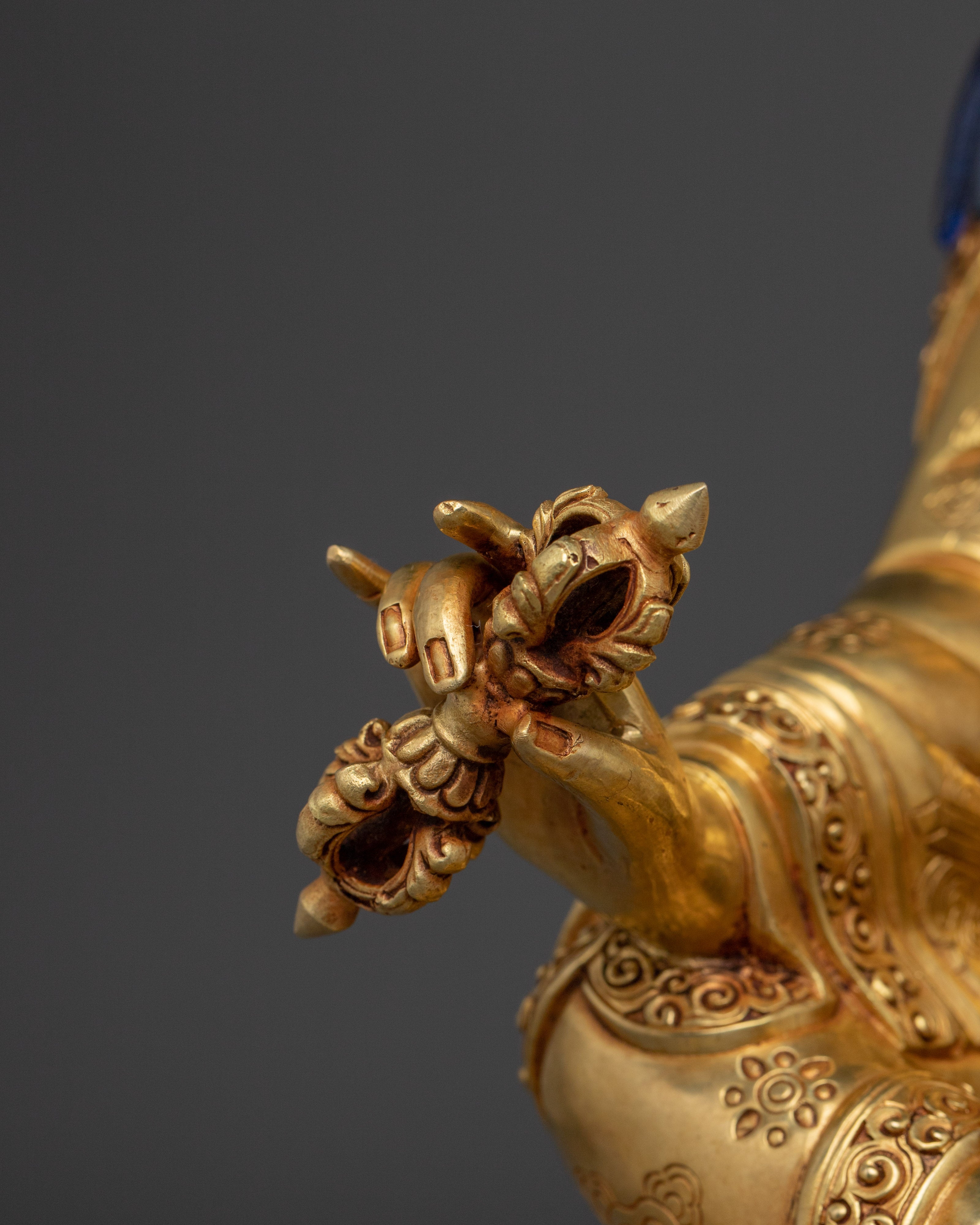 Guru Rinpoche With Khatvanga Statue | Padmasambhava - Lotus-Born Guru