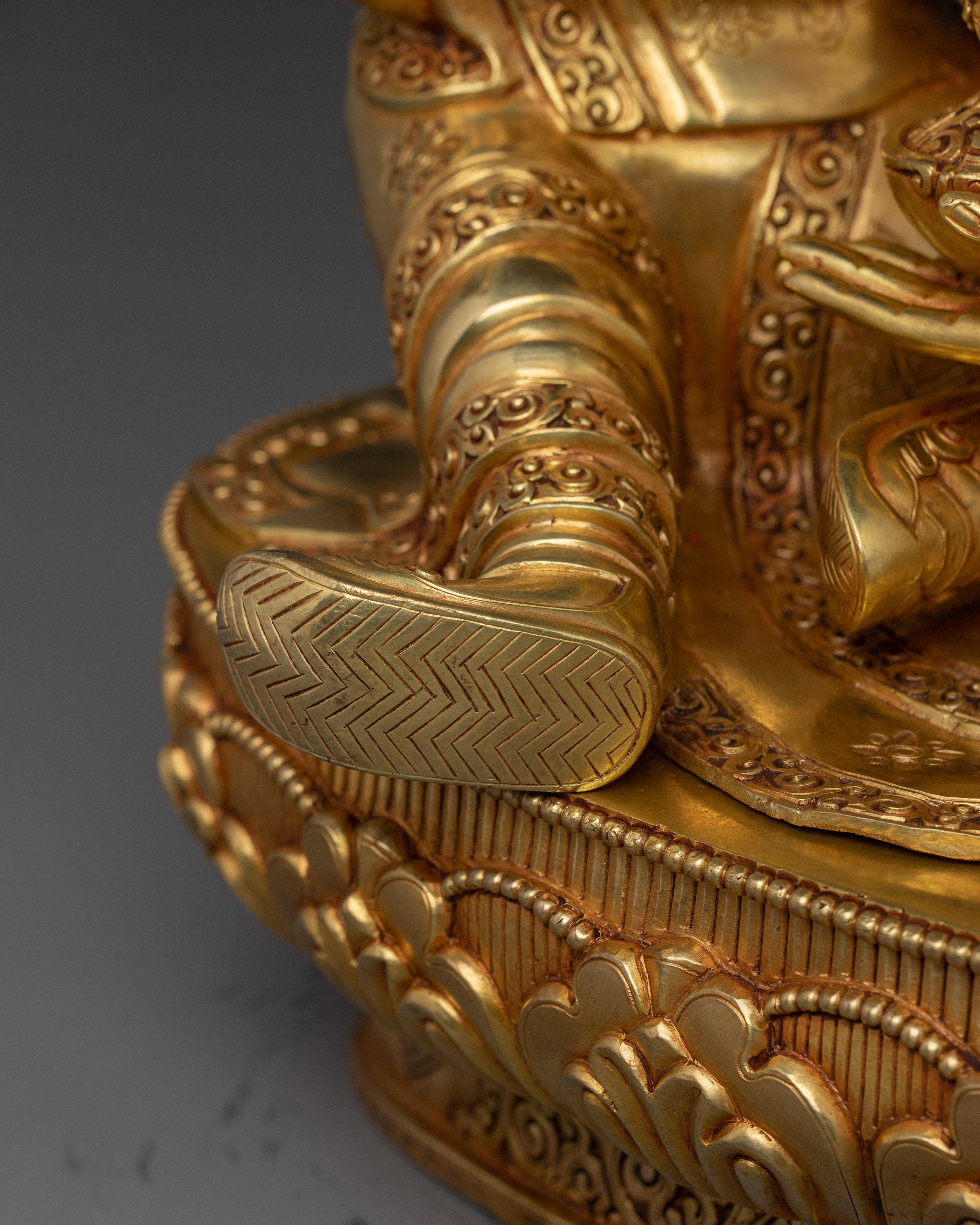 Guru Rinpoche With Khatvanga Statue | Padmasambhava - Lotus-Born Guru