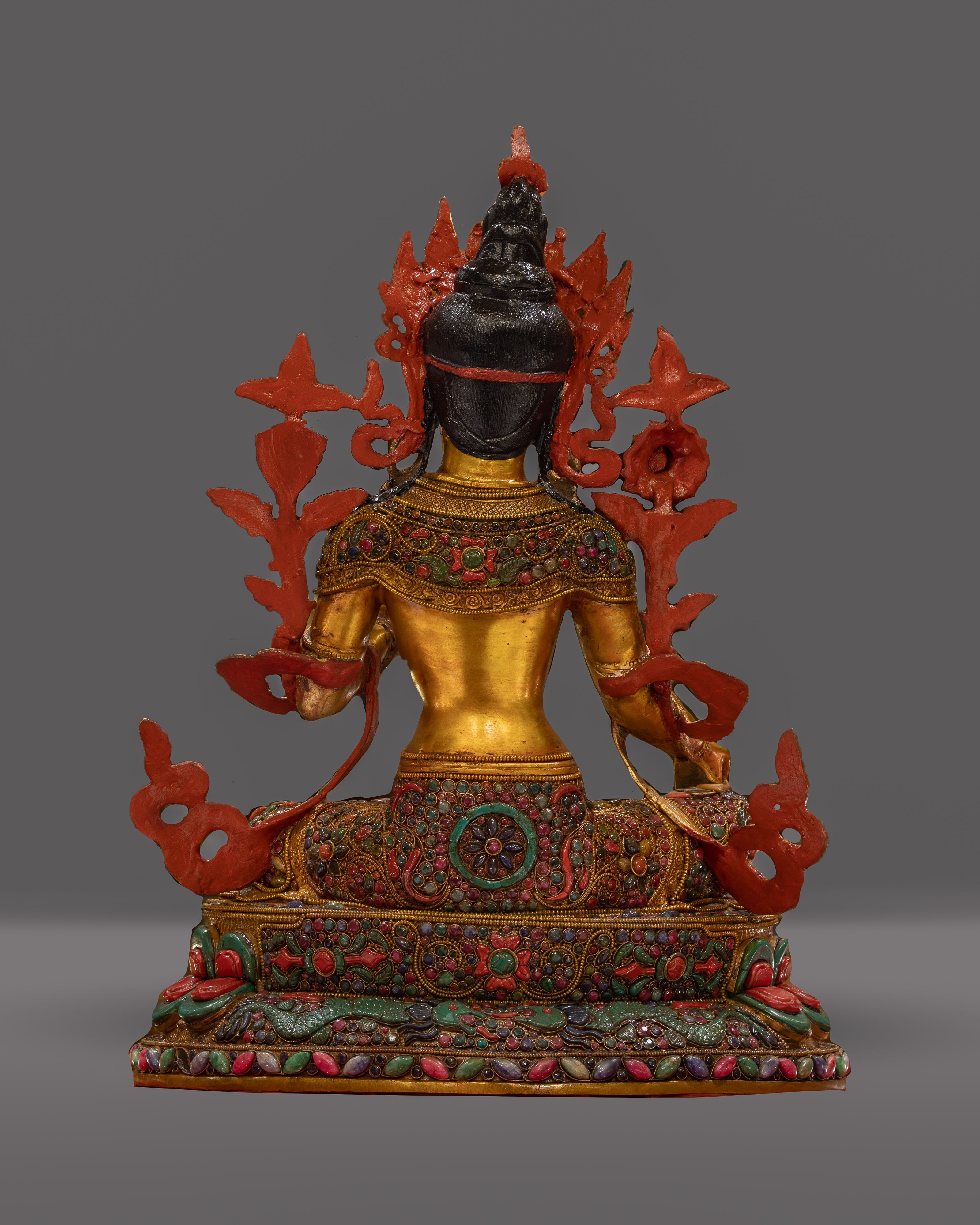 Green Tara Rupa | Divine Feminine in 24K Gold and Gemstones