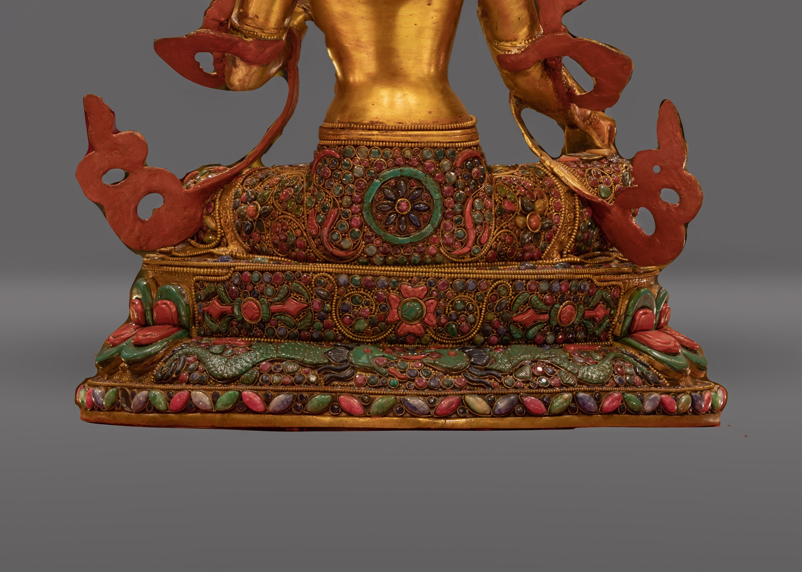 Green Tara Rupa | Divine Feminine in 24K Gold and Gemstones