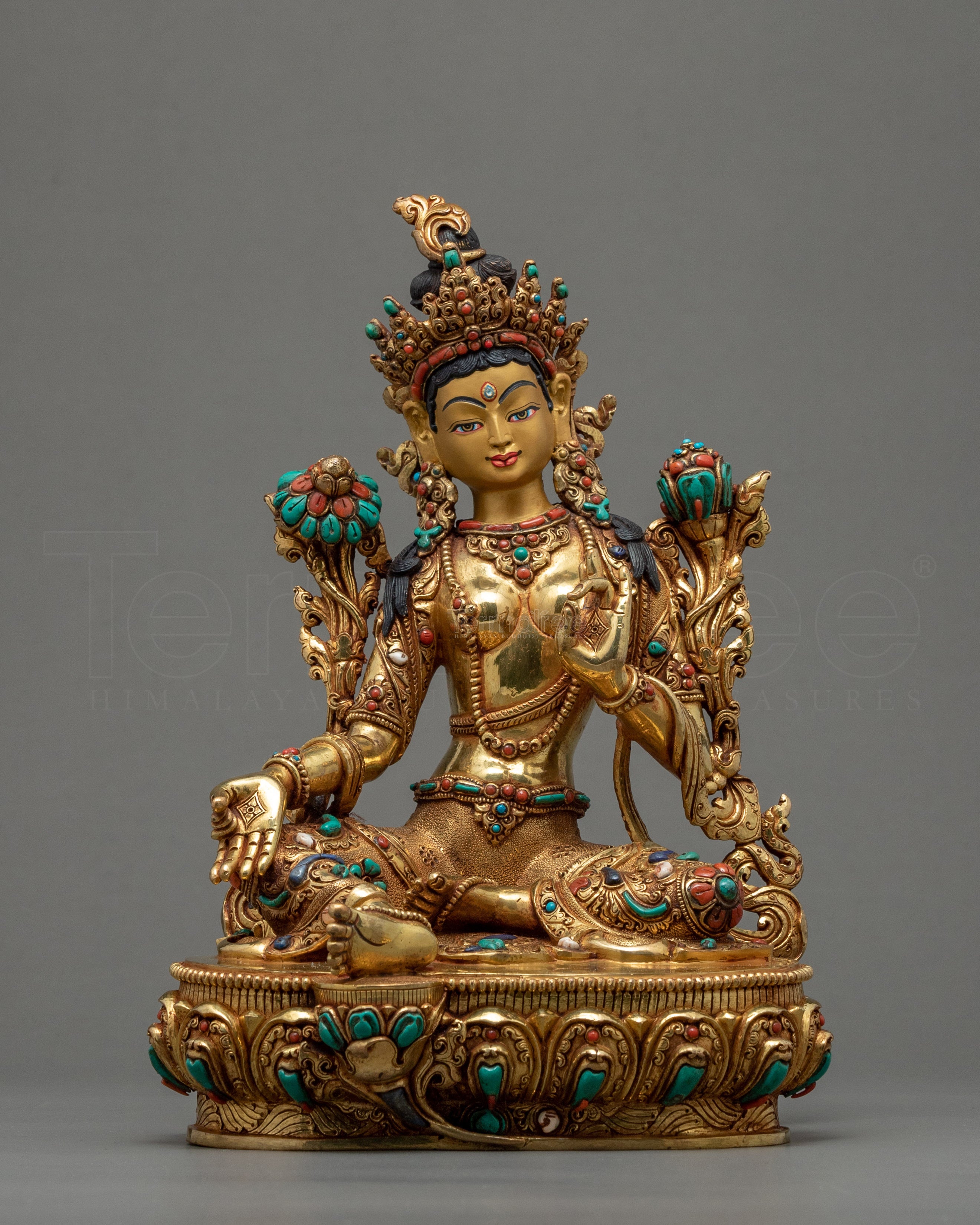 Green Tara Statue