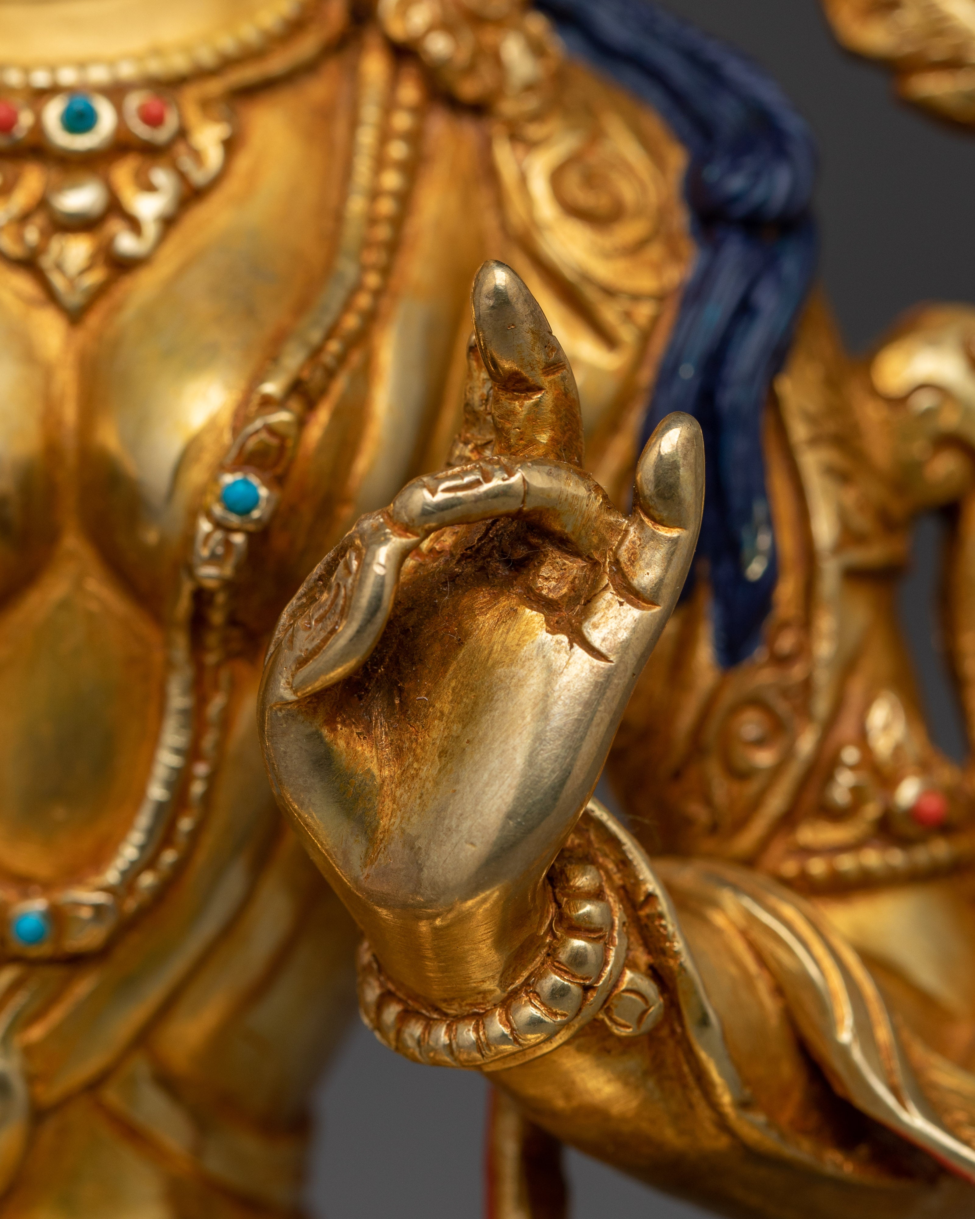 Green Tara Sculpture in Copper | Traditional Artwork