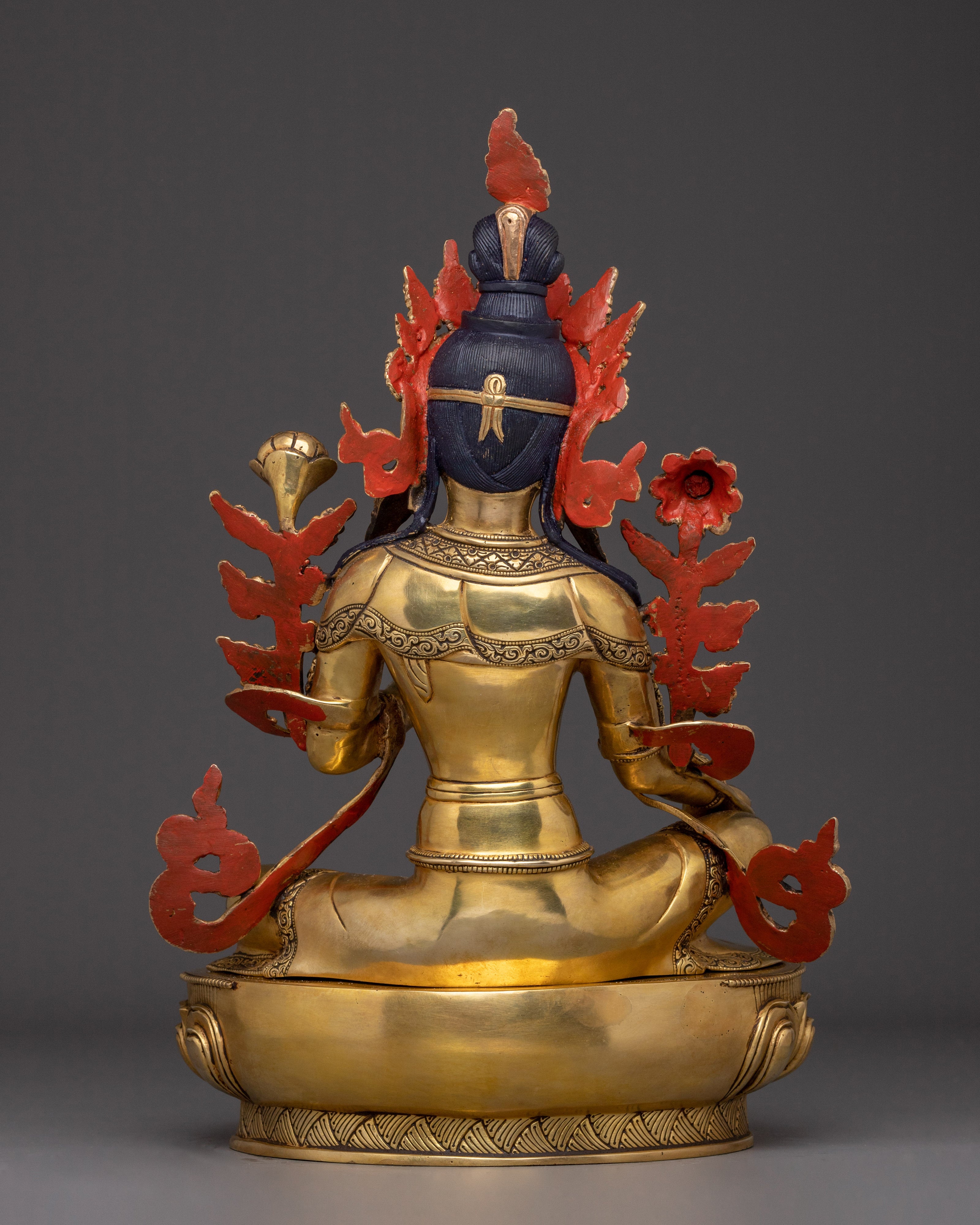 Compassionate Deity Green Tara Sculpture | Enlightened Protector Deity