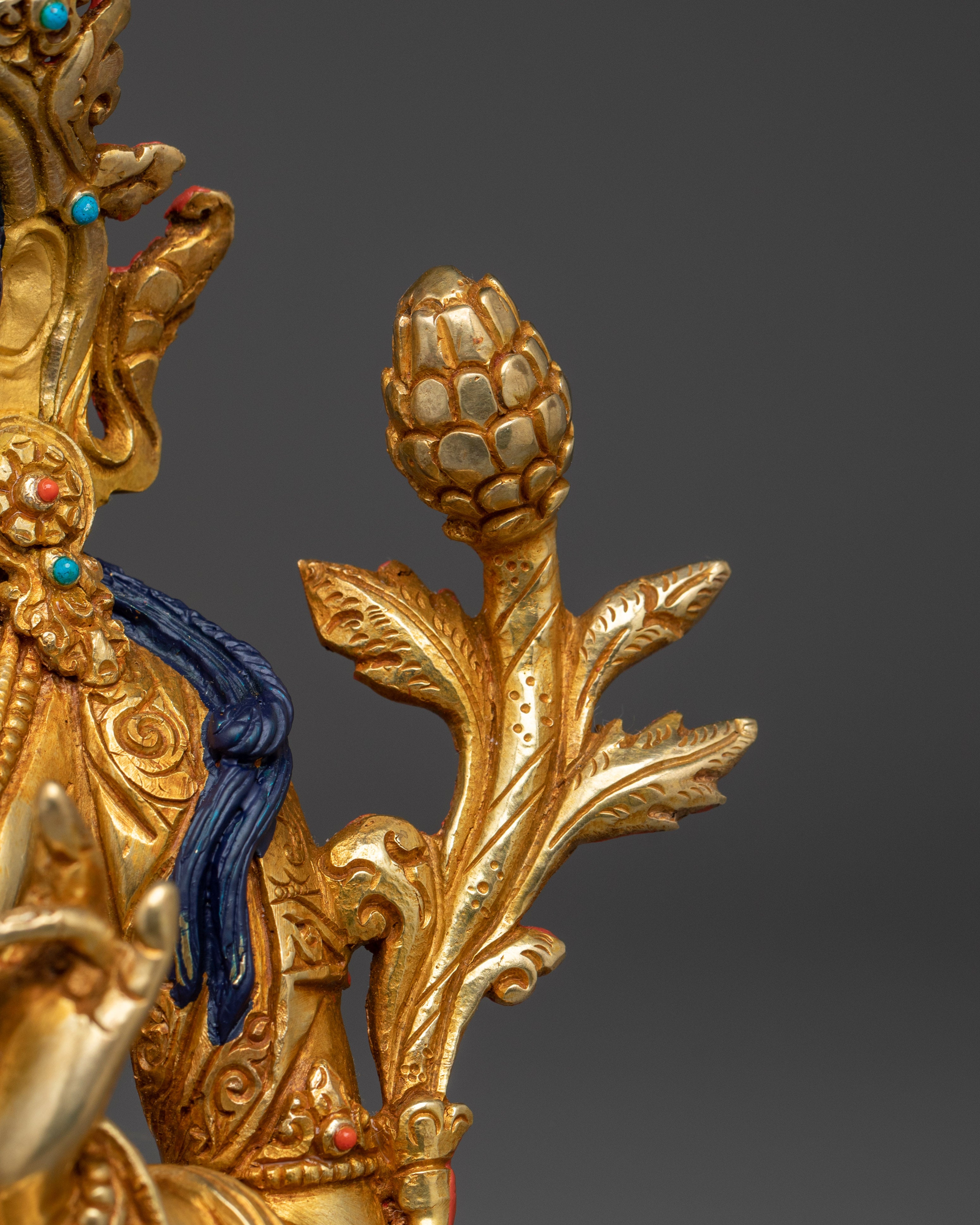 Green Tara Sculpture in Copper | Traditional Artwork