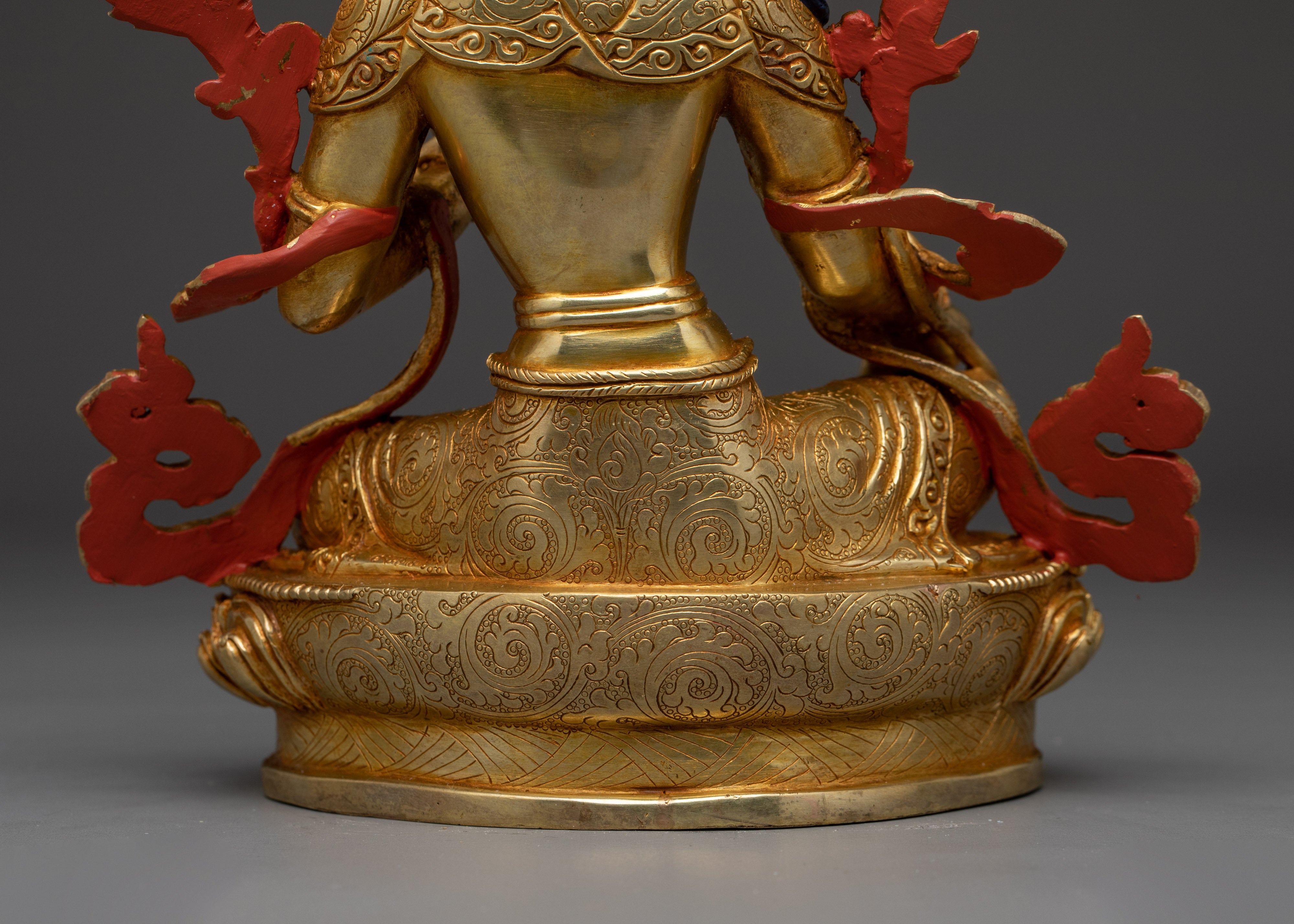 Green Tara Sculpture in Copper | Traditional Artwork