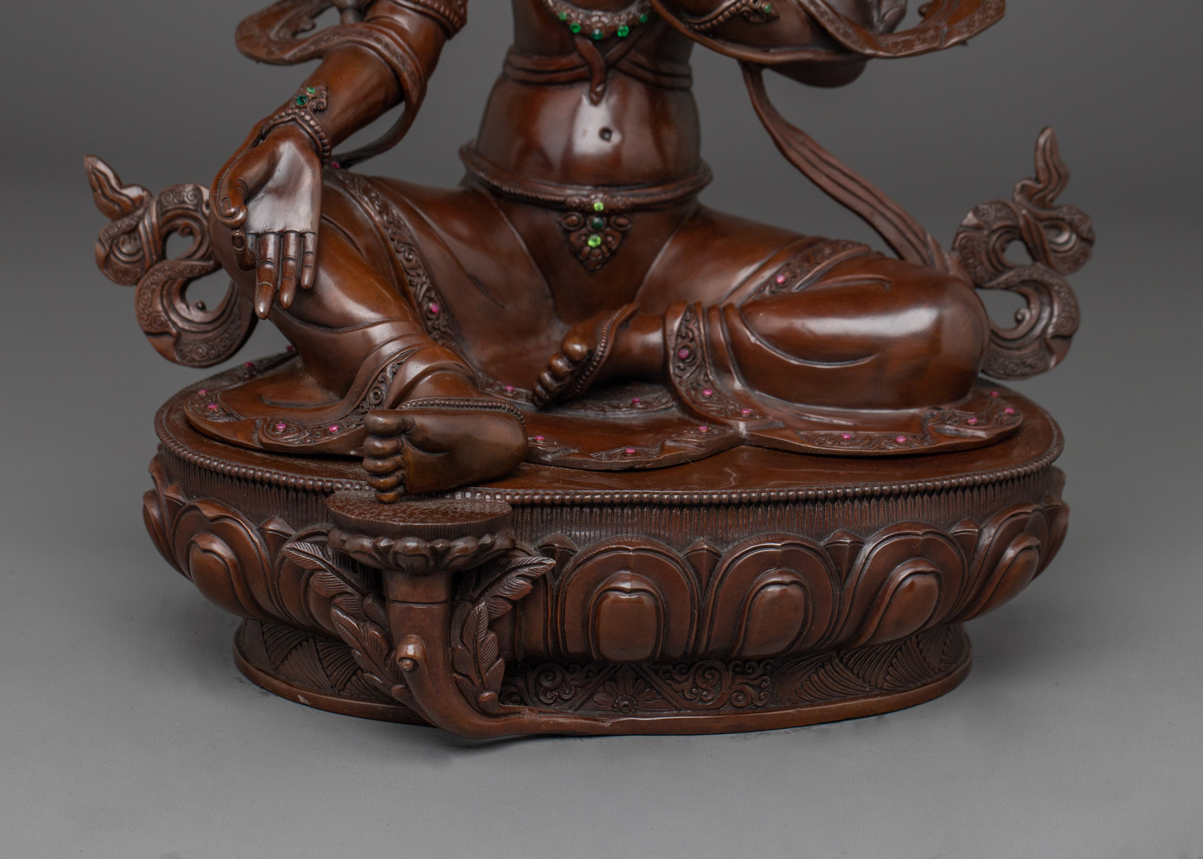 Green Tara The Guardian of Buddhist Teachings | Tibetan Sculpture