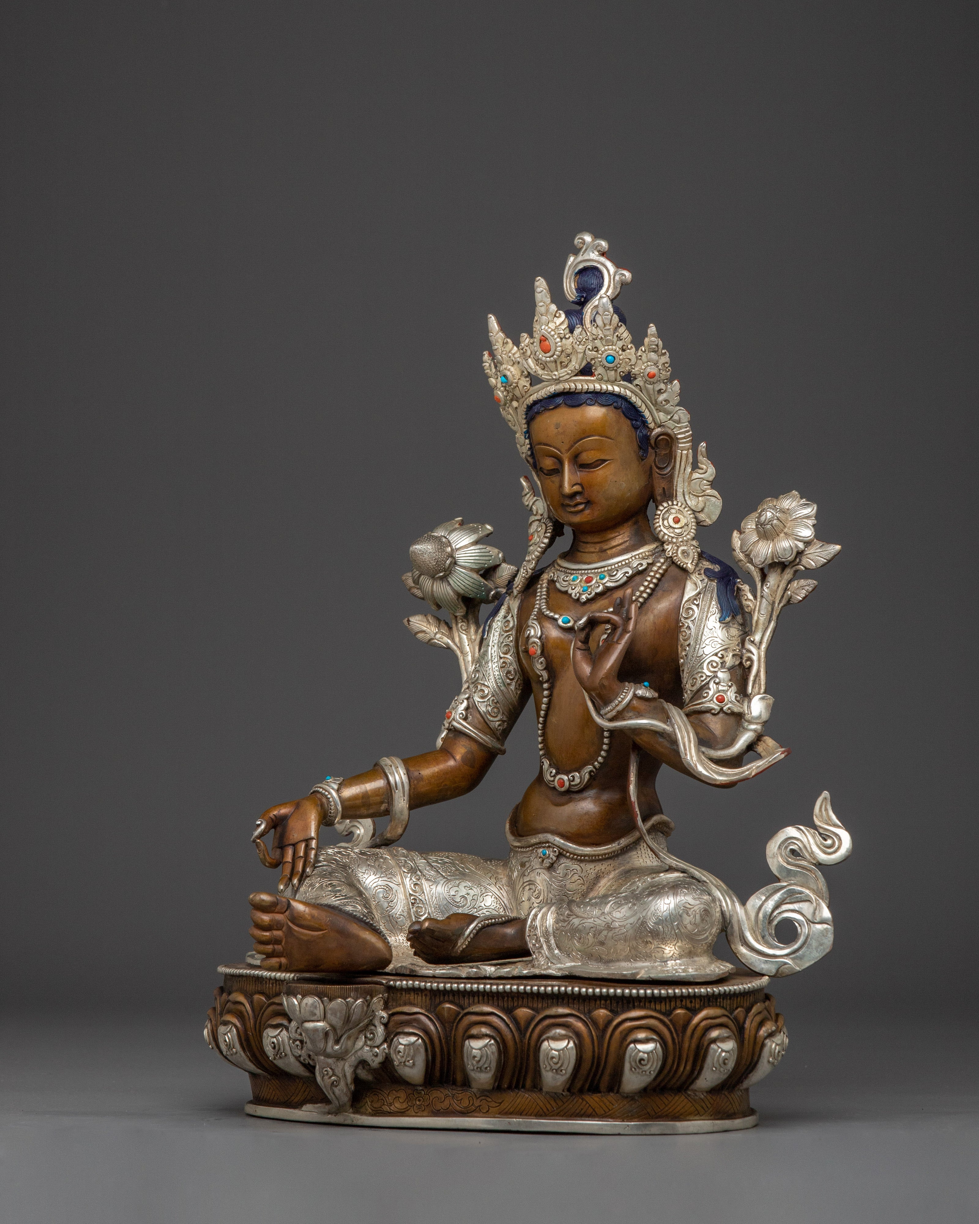 Green Tara Spiritual Decor Statue | Shyama Tara - Mother of All Buddhas