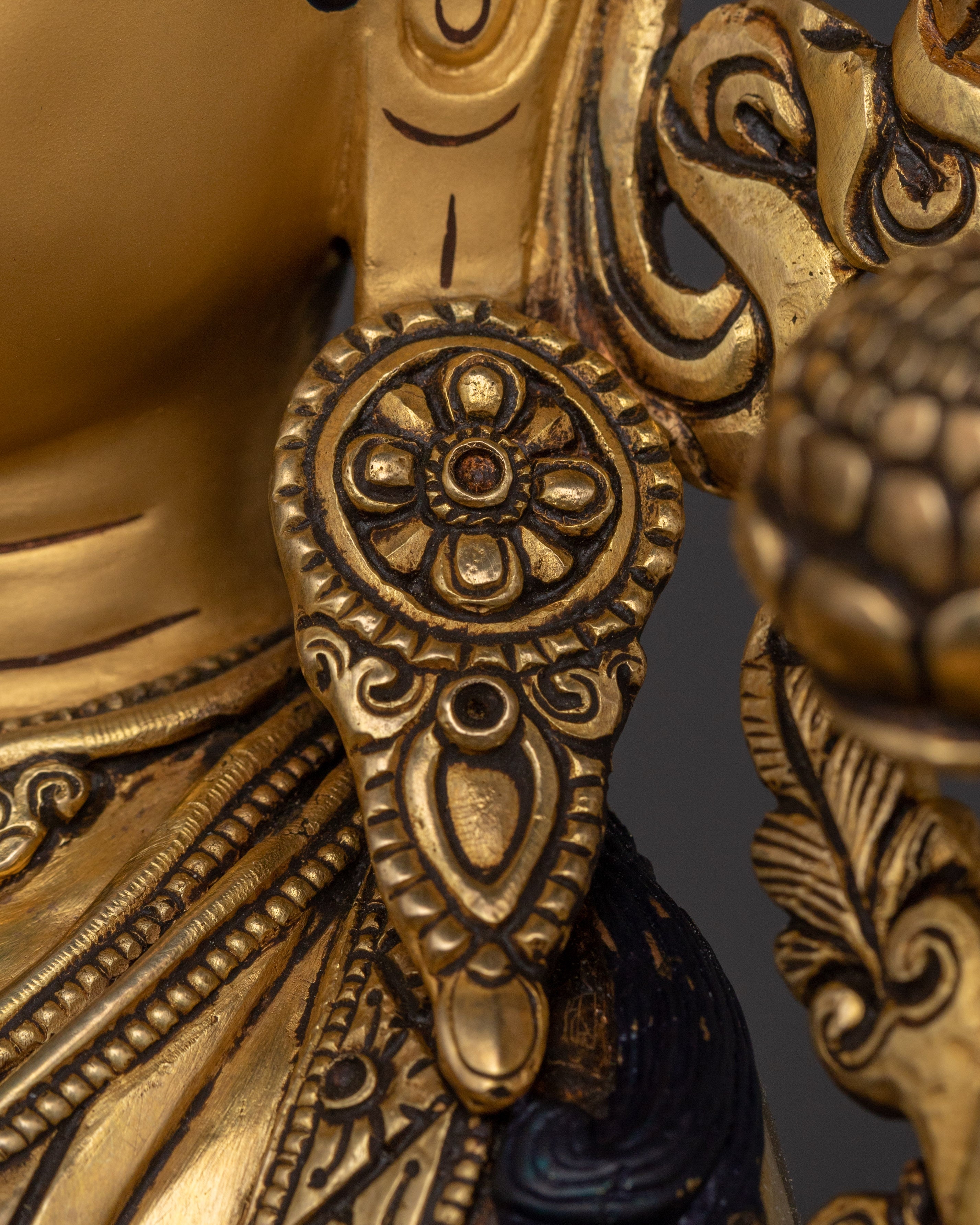 Compassionate Deity Green Tara Sculpture | Enlightened Protector Deity